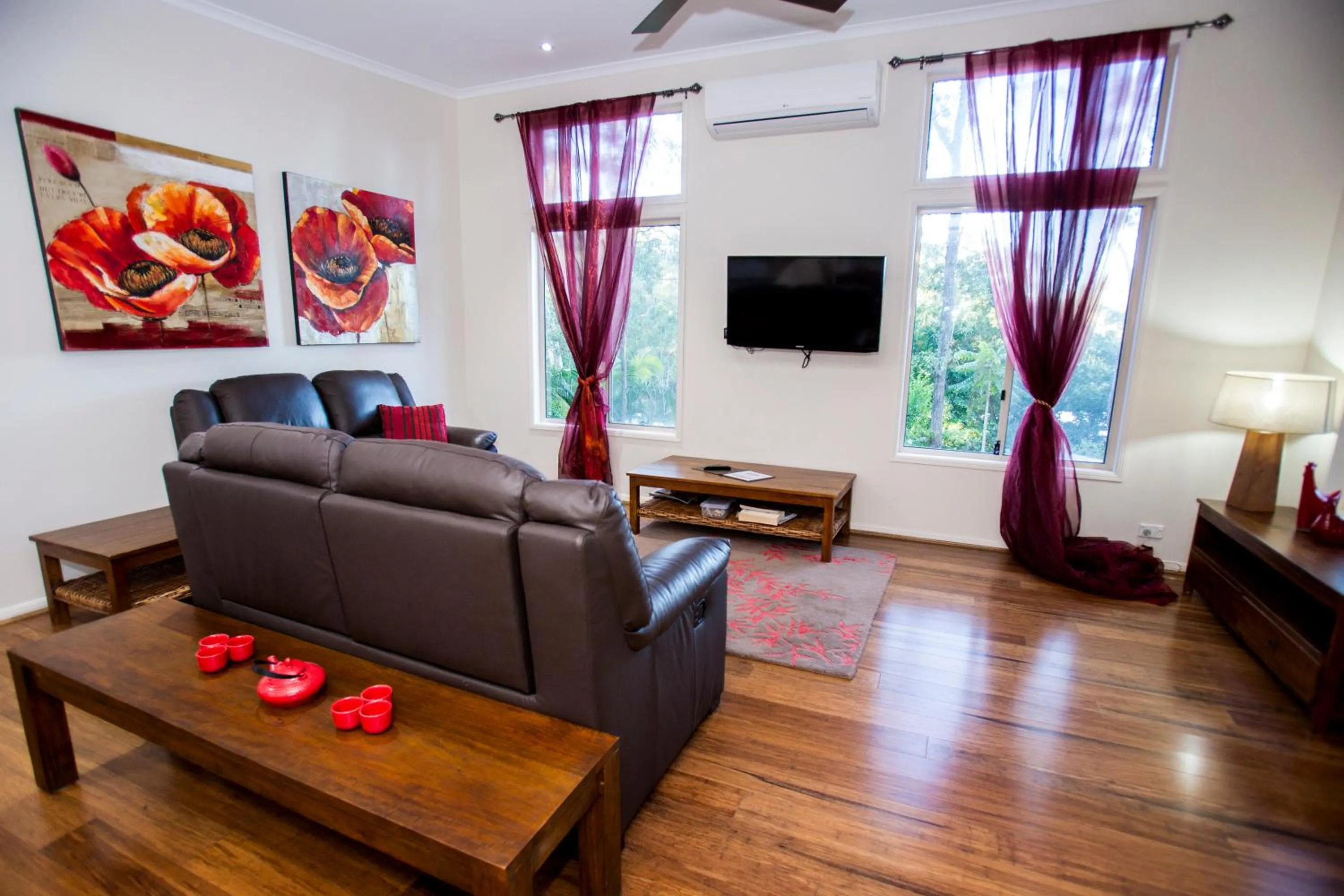 Living room in Mt Cotton Retreat