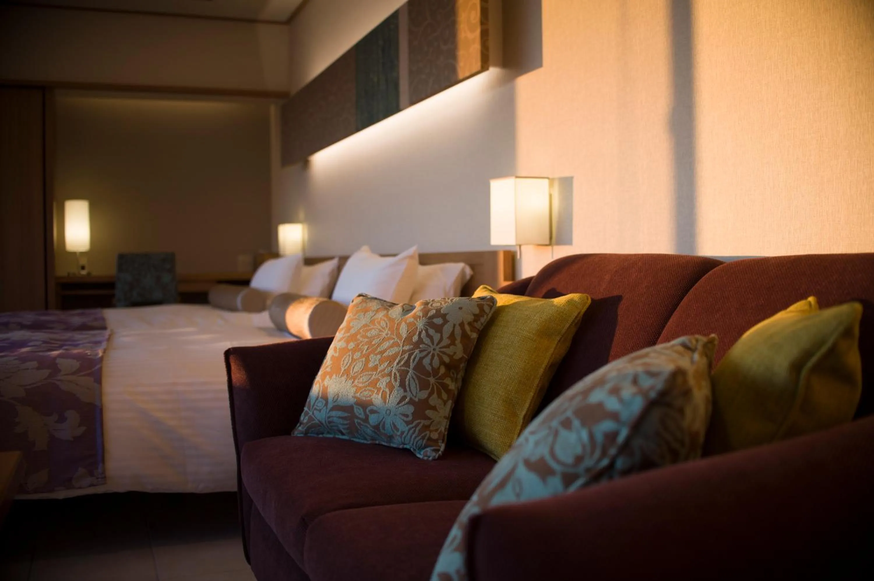 Bed in Hotel Meizanso