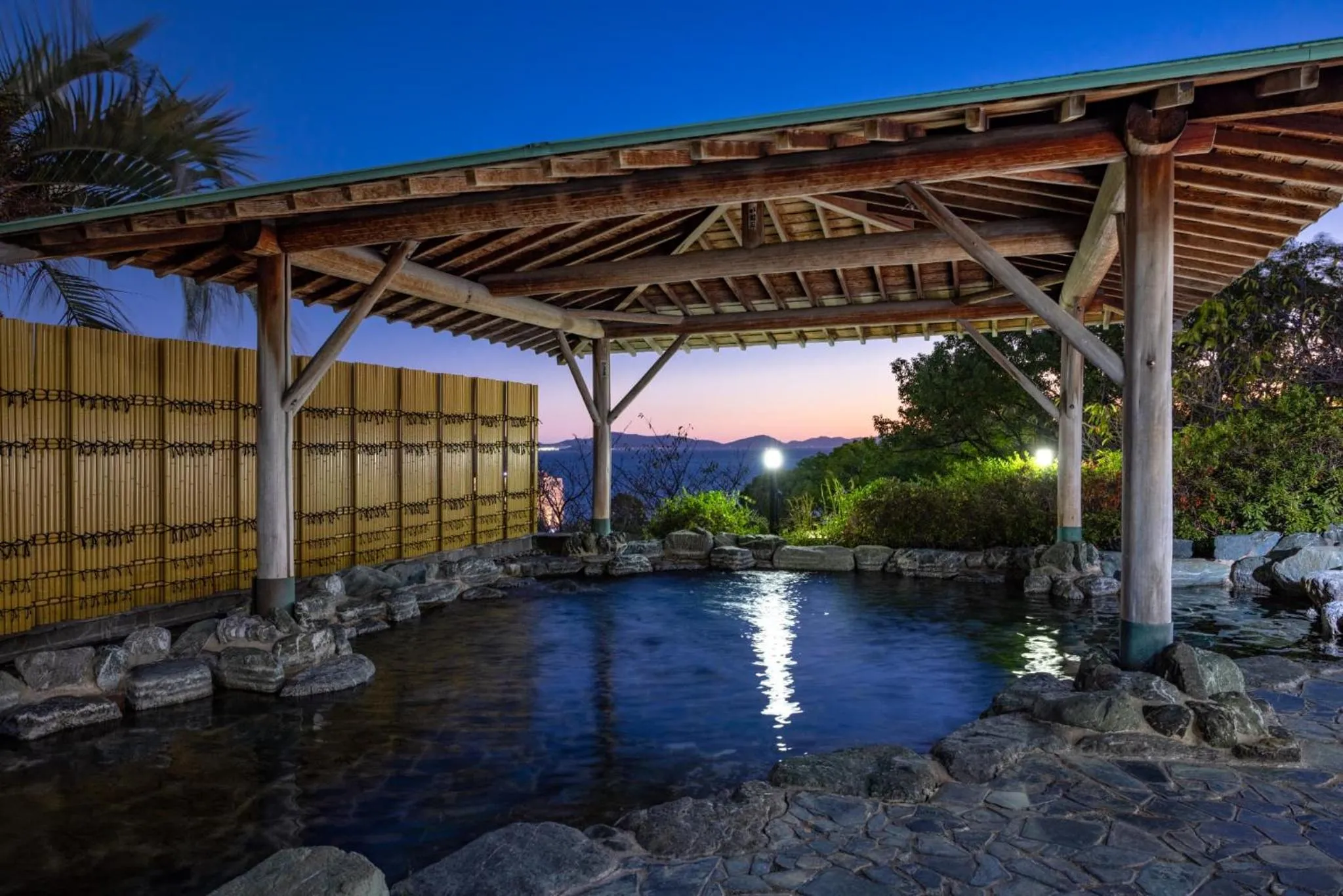 Hot Spring Bath in Higaki Hotel