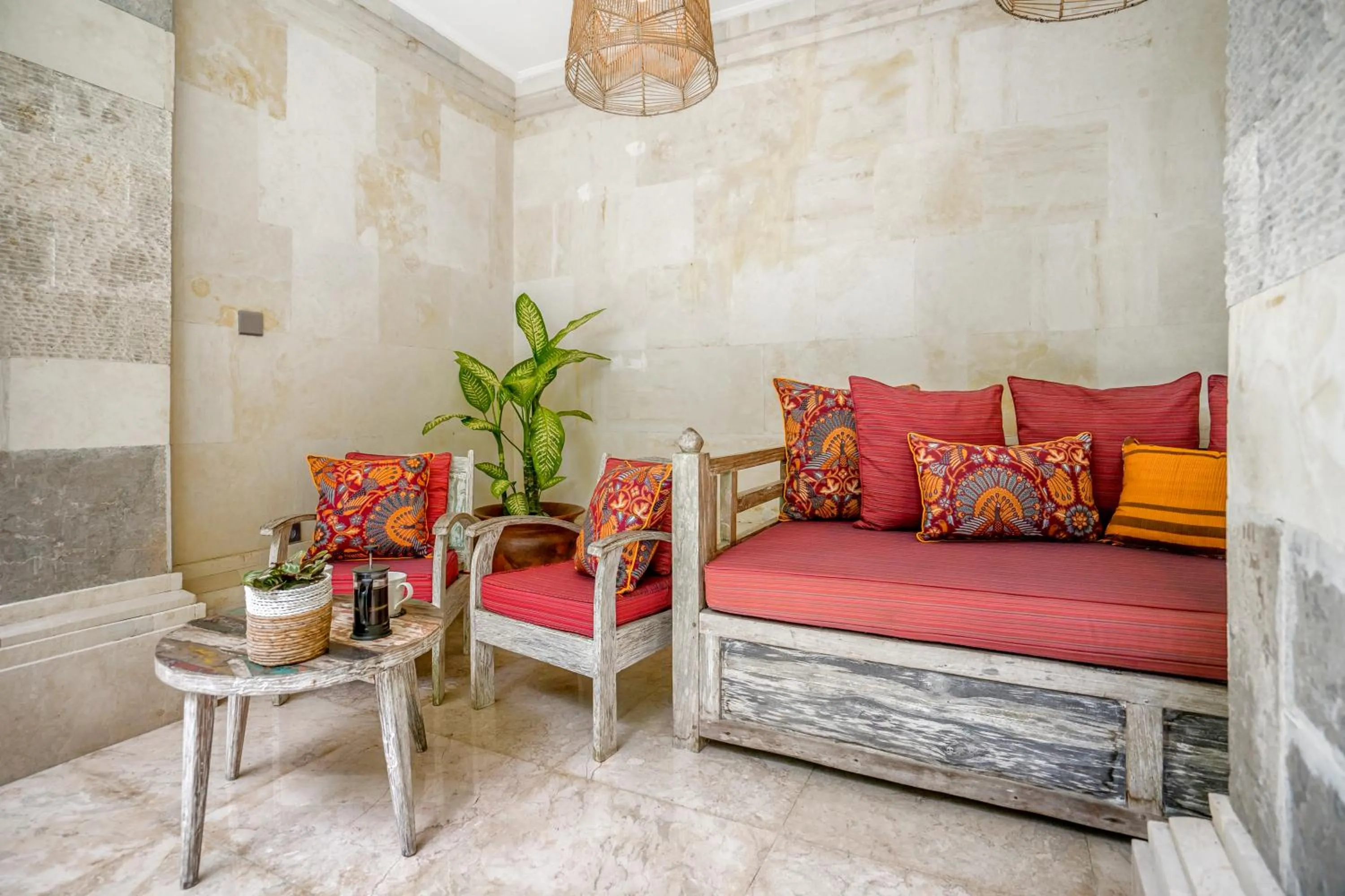 Balcony/Terrace in Kano Sari Ubud Villas