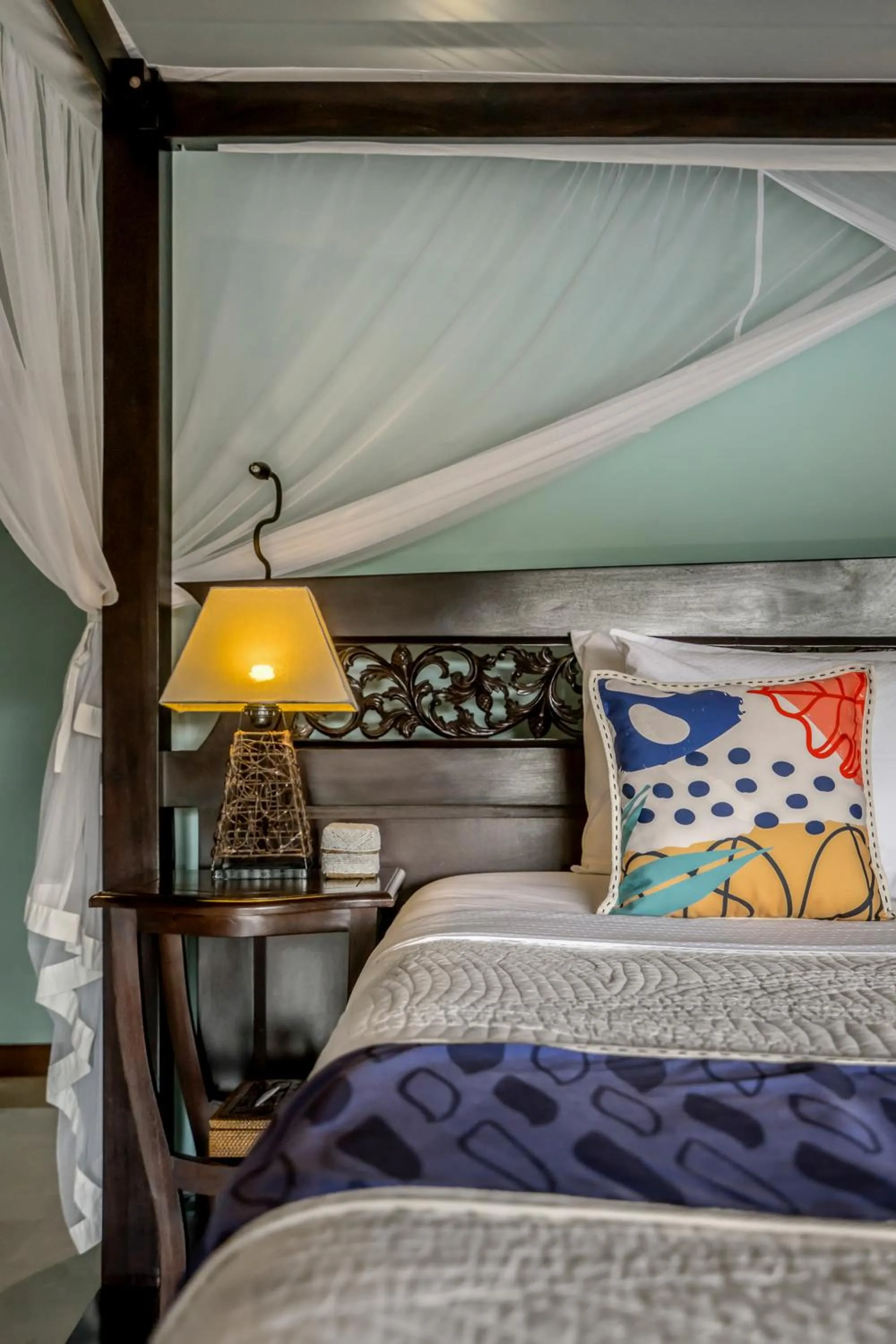 Bed in Kano Sari Ubud Villas