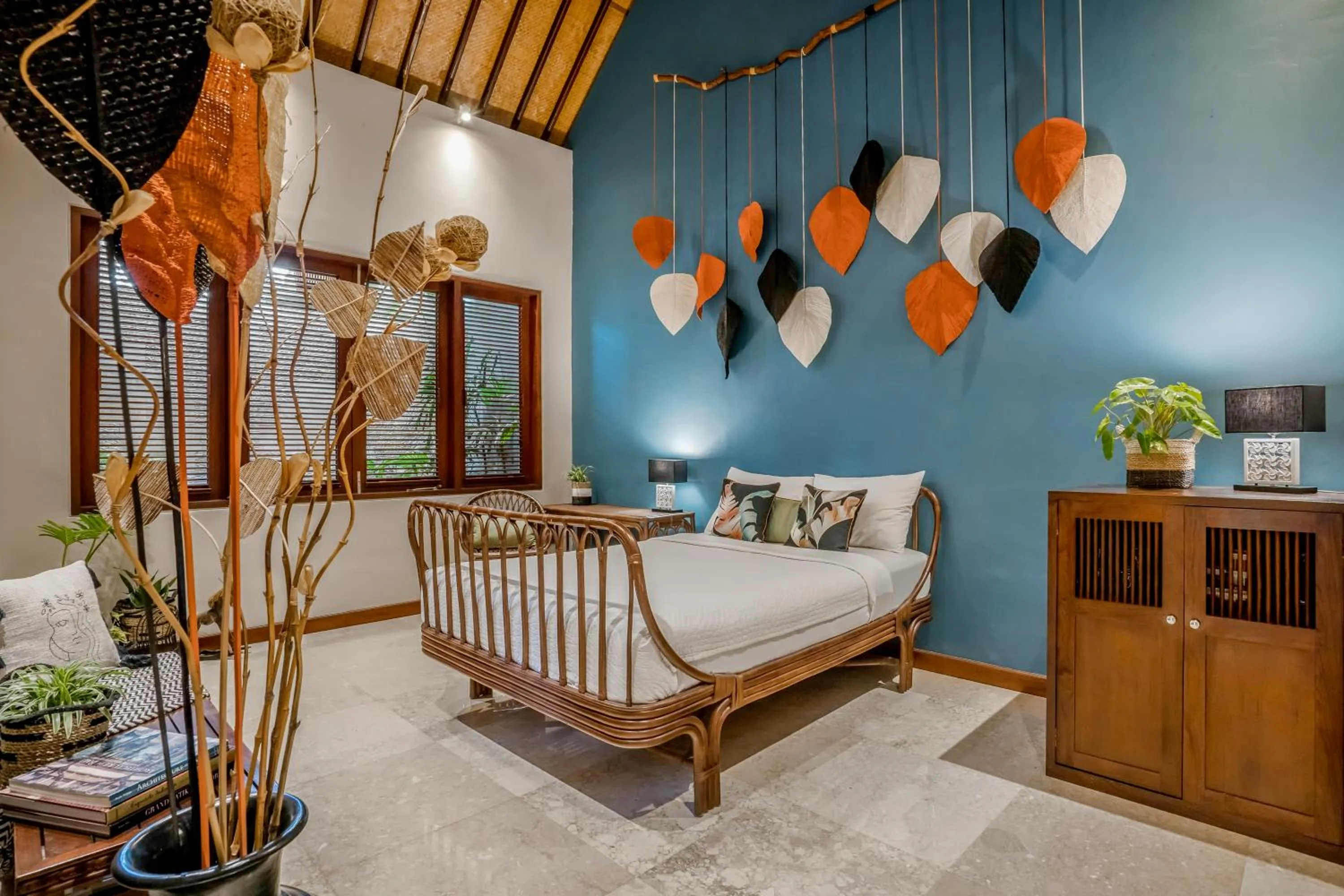 Bed in Kano Sari Ubud Villas