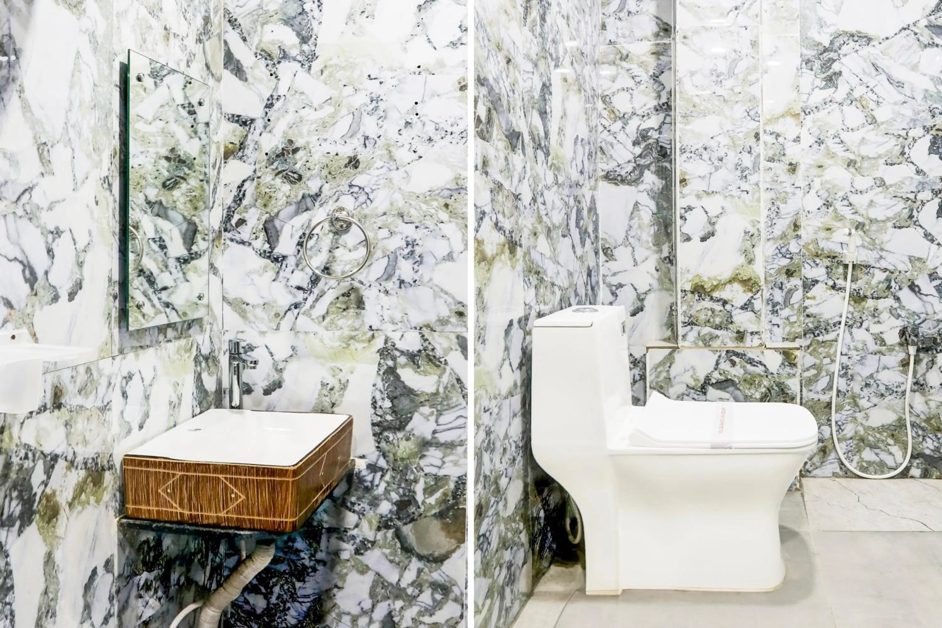 Bathroom in Super Townhouse Khammam Formerly Bluemoon