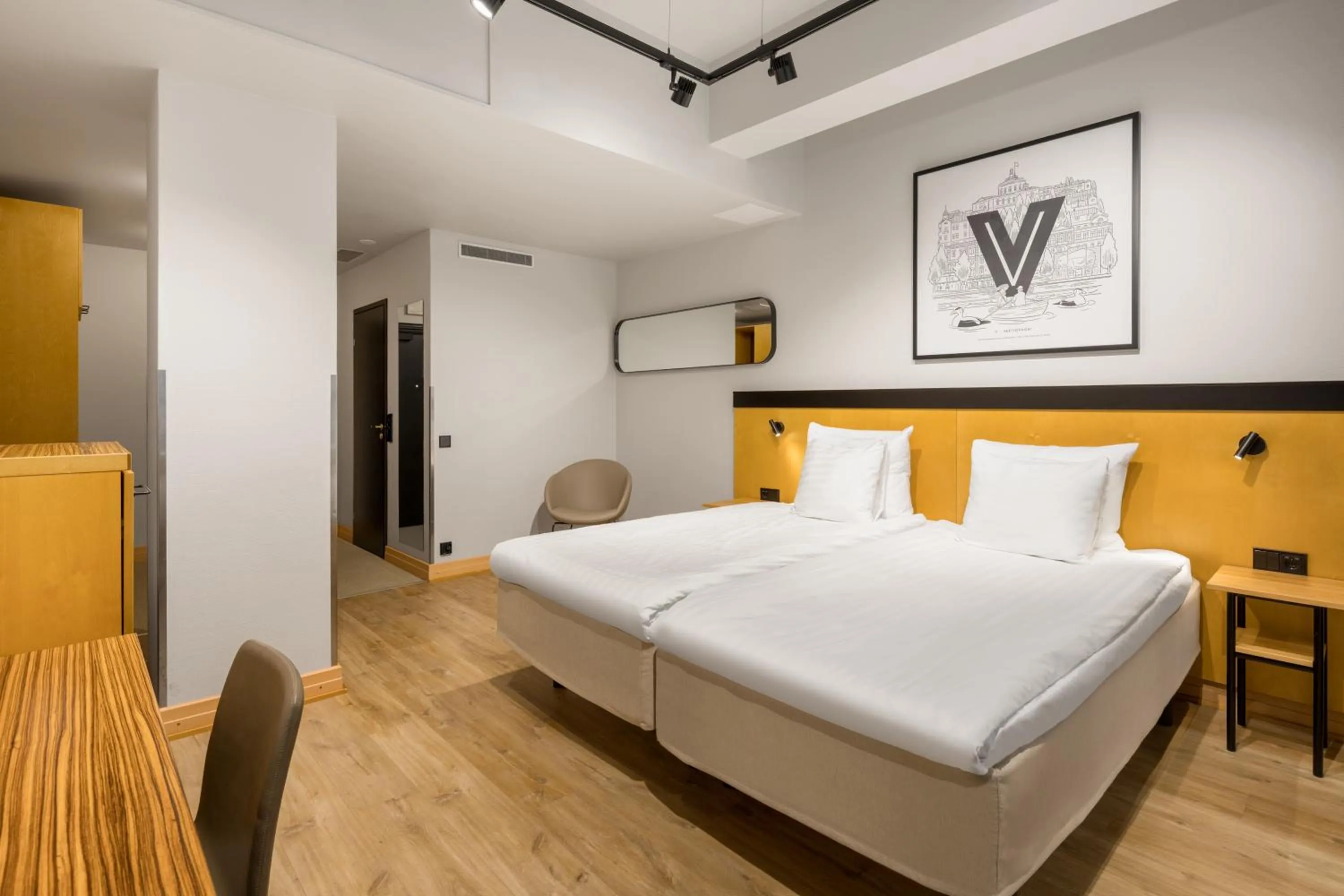 Bed in Original Sokos Hotel Wiklund