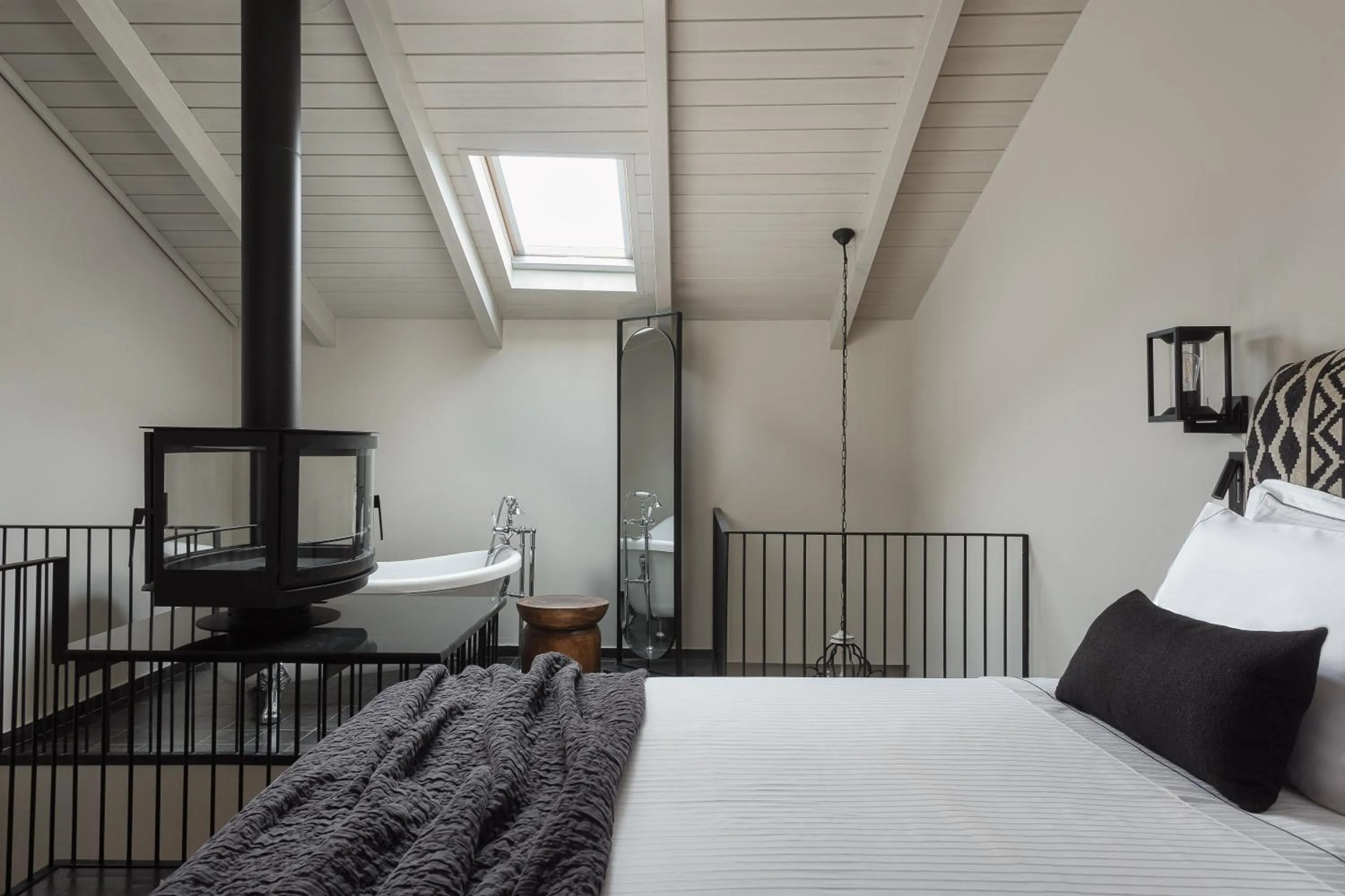 Bed in Stoes Boutique Hotel