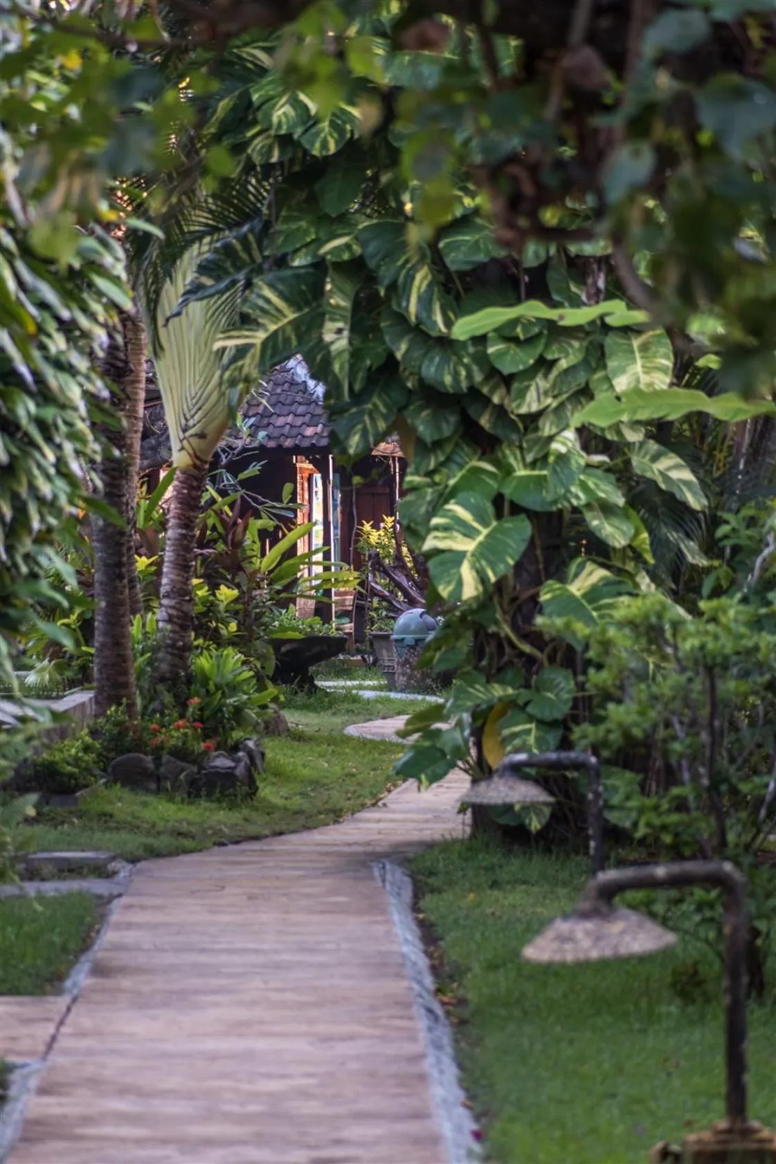 Garden in Hotel Pondok Sari Beach & SPA Resort