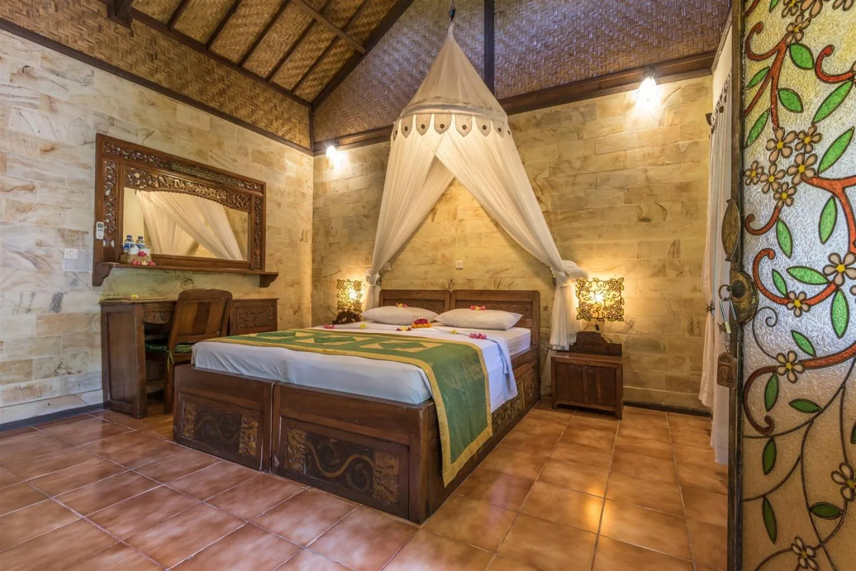 Bedroom, Bed in Hotel Pondok Sari Beach & SPA Resort