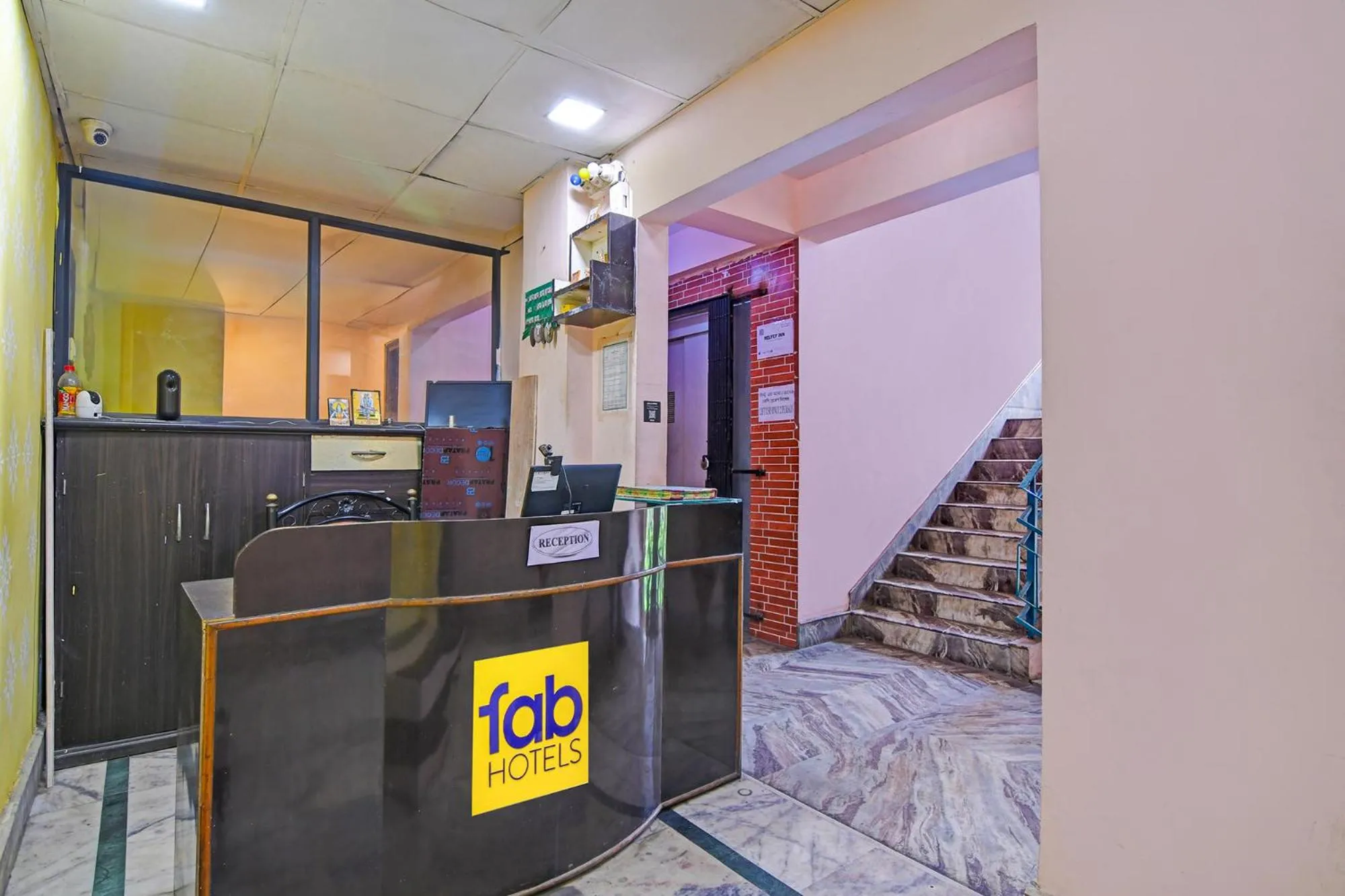 Lobby or reception in FabHotel Relyef Inn