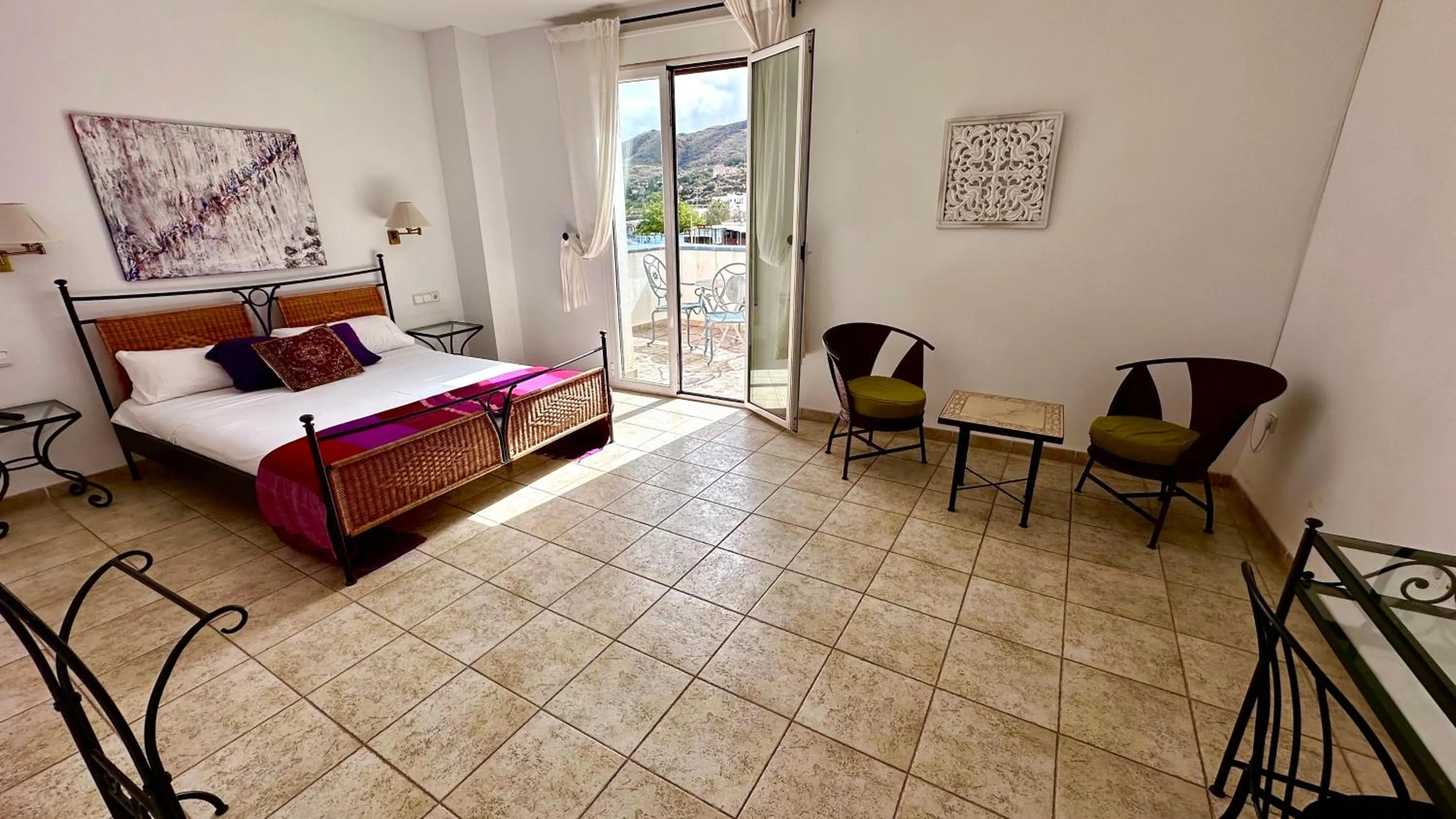 Photo of the whole room, Bed in HOTEL MUSEO Lucainena