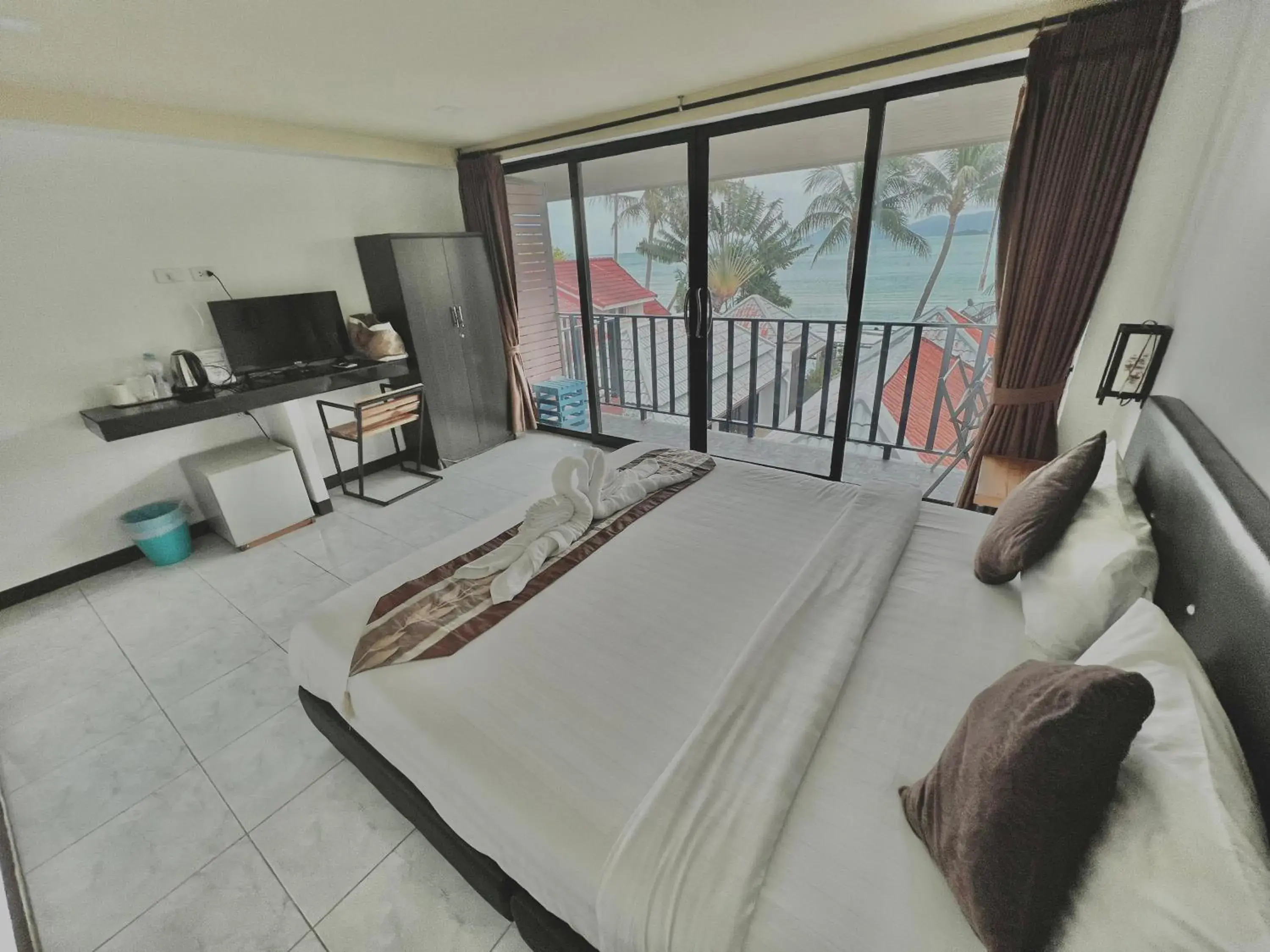Double Room with Balcony and Sea View in The Shore Samui Double Room with Balcony and Sea View in The Shore Samui