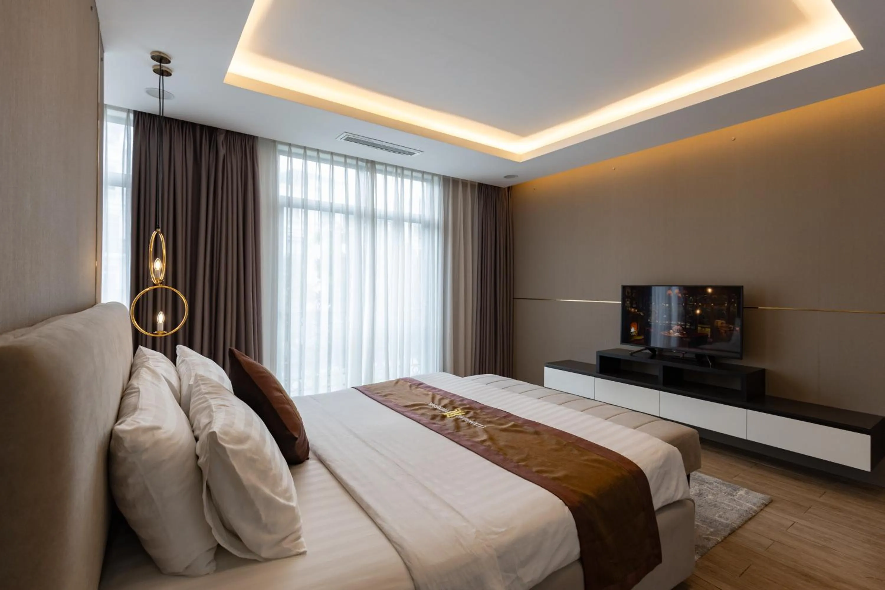 Bedroom, Bed in Luxhome Mekong Hotel