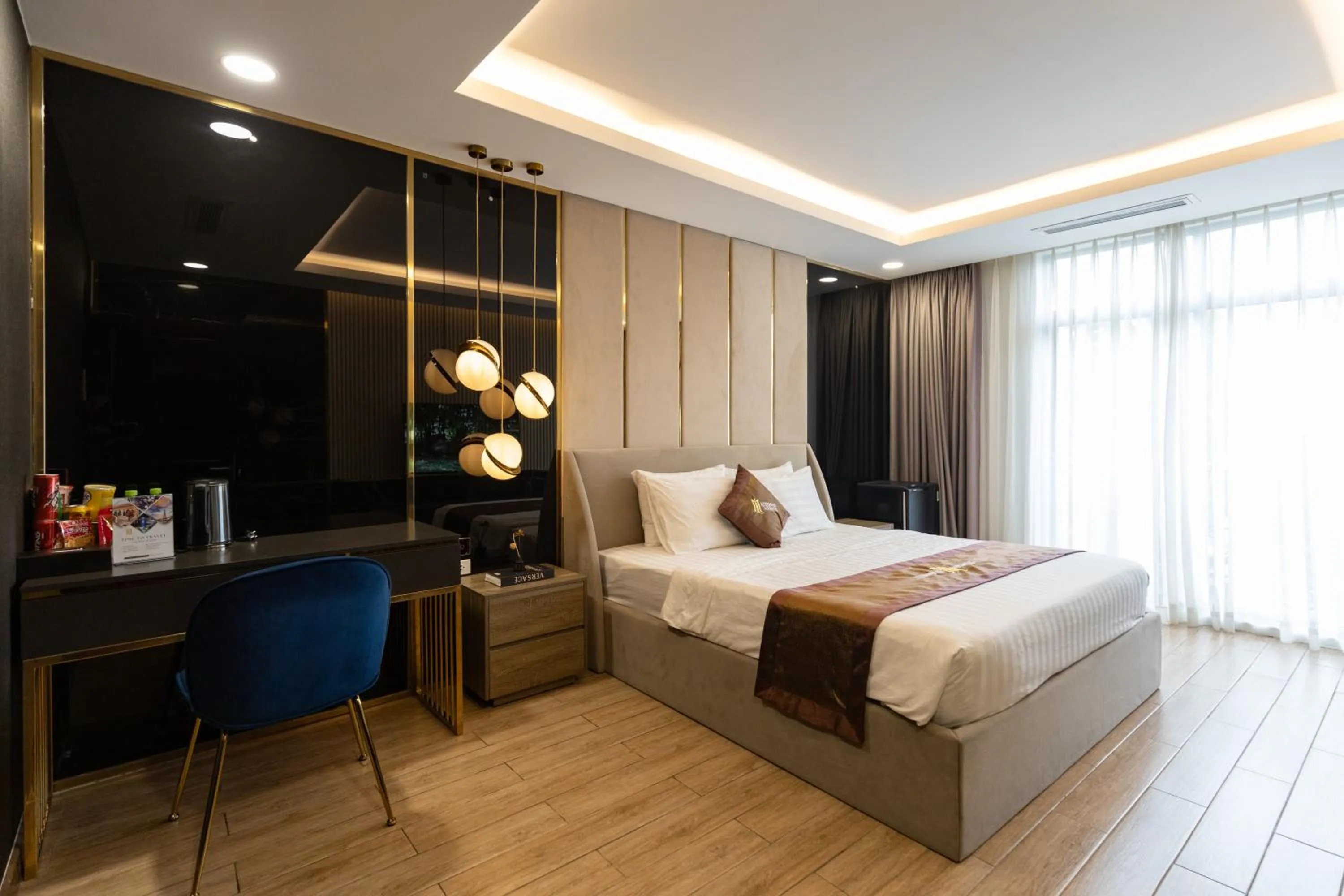 Photo of the whole room, Bed in Luxhome Mekong Hotel