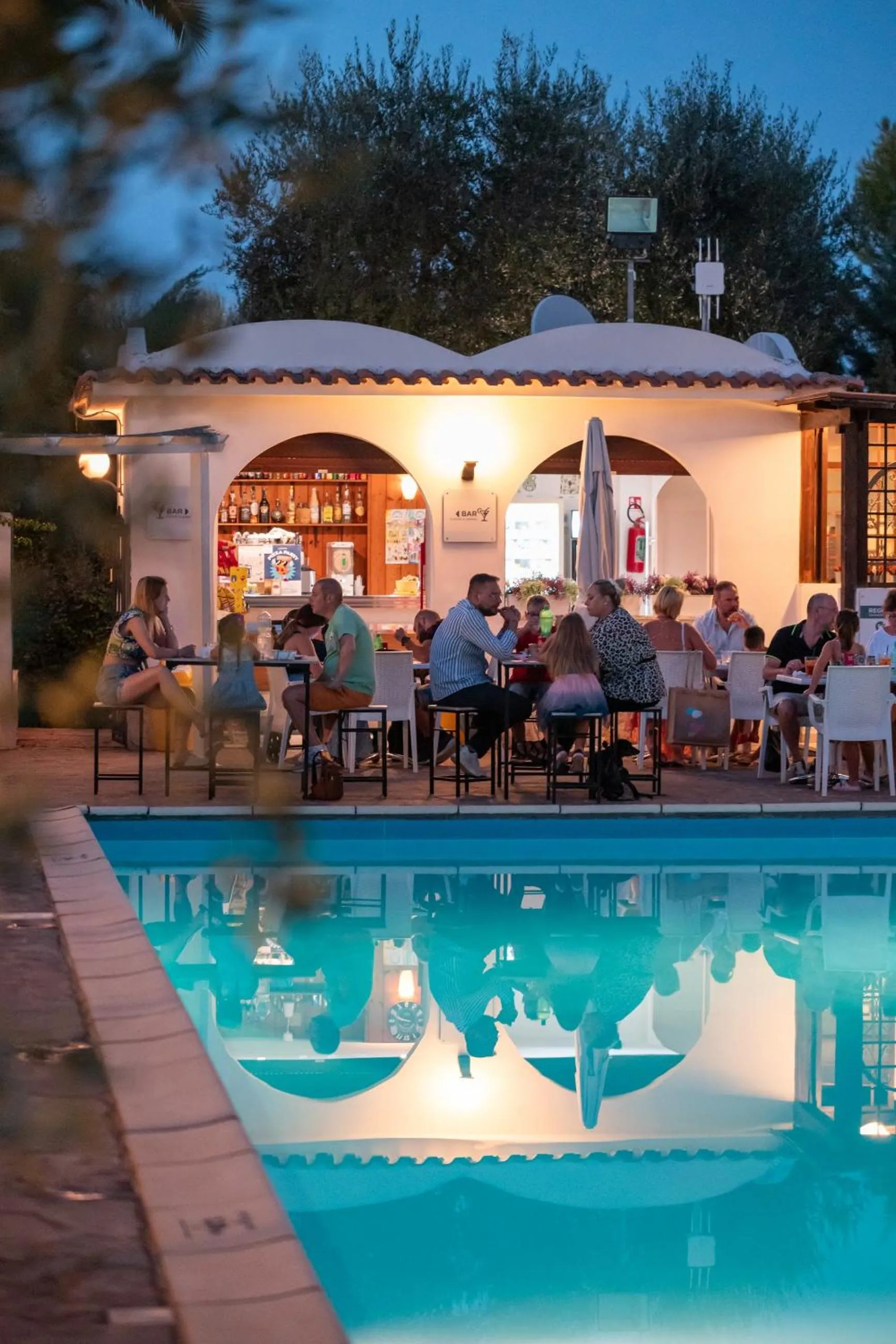 Patio in Hotel Palme Gemelle