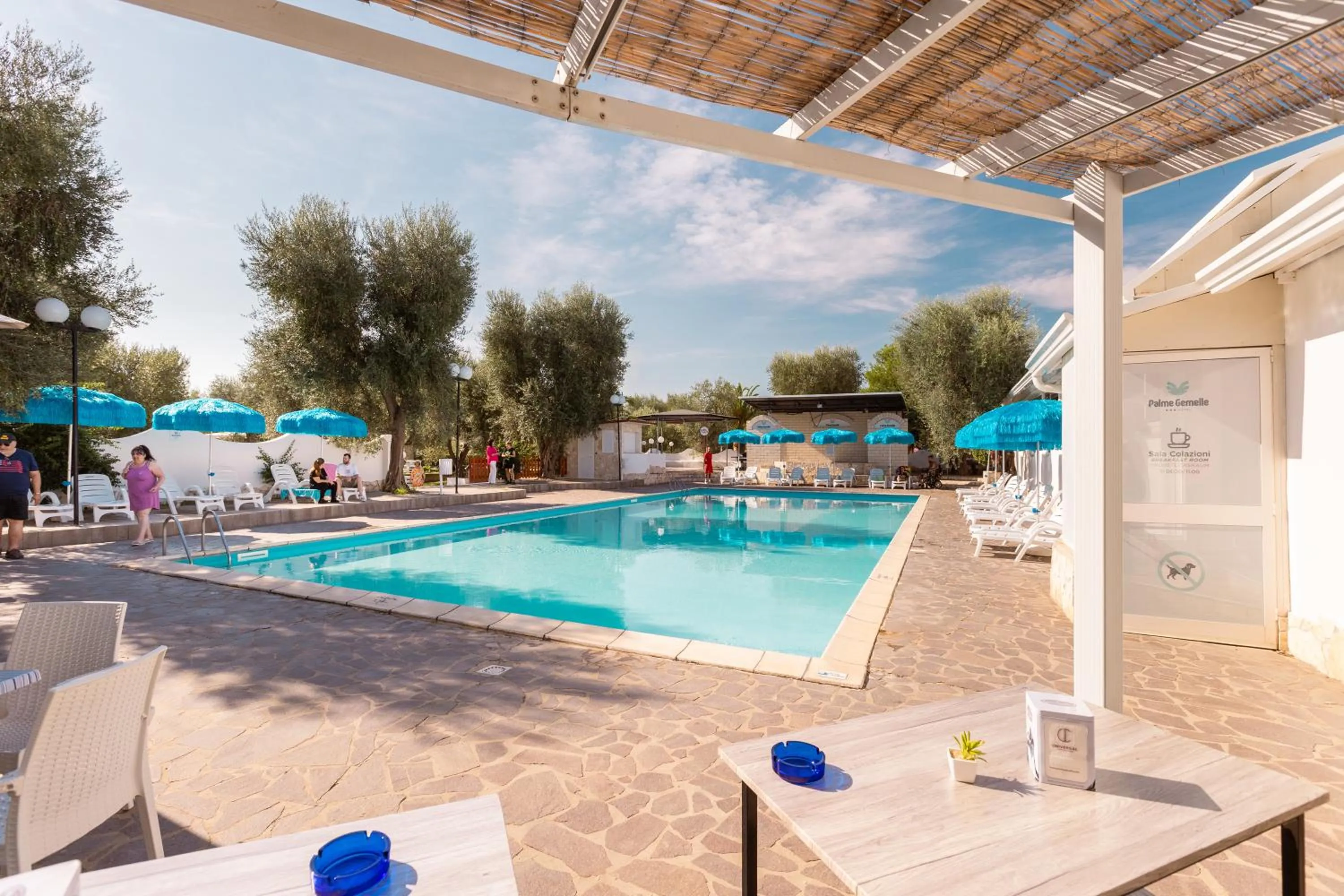 Patio in Hotel Palme Gemelle