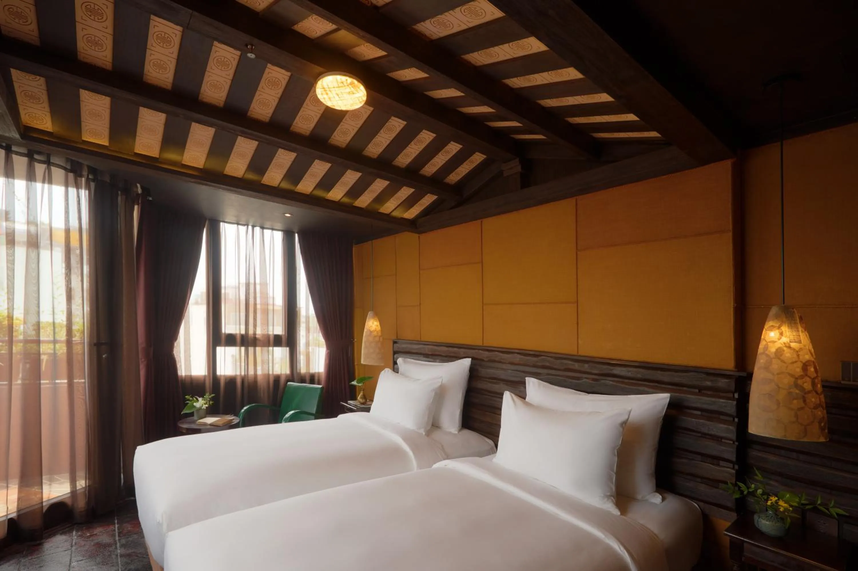 Twin Room with Balcony in Kecho Legacy Hotel Hanoi & Spa