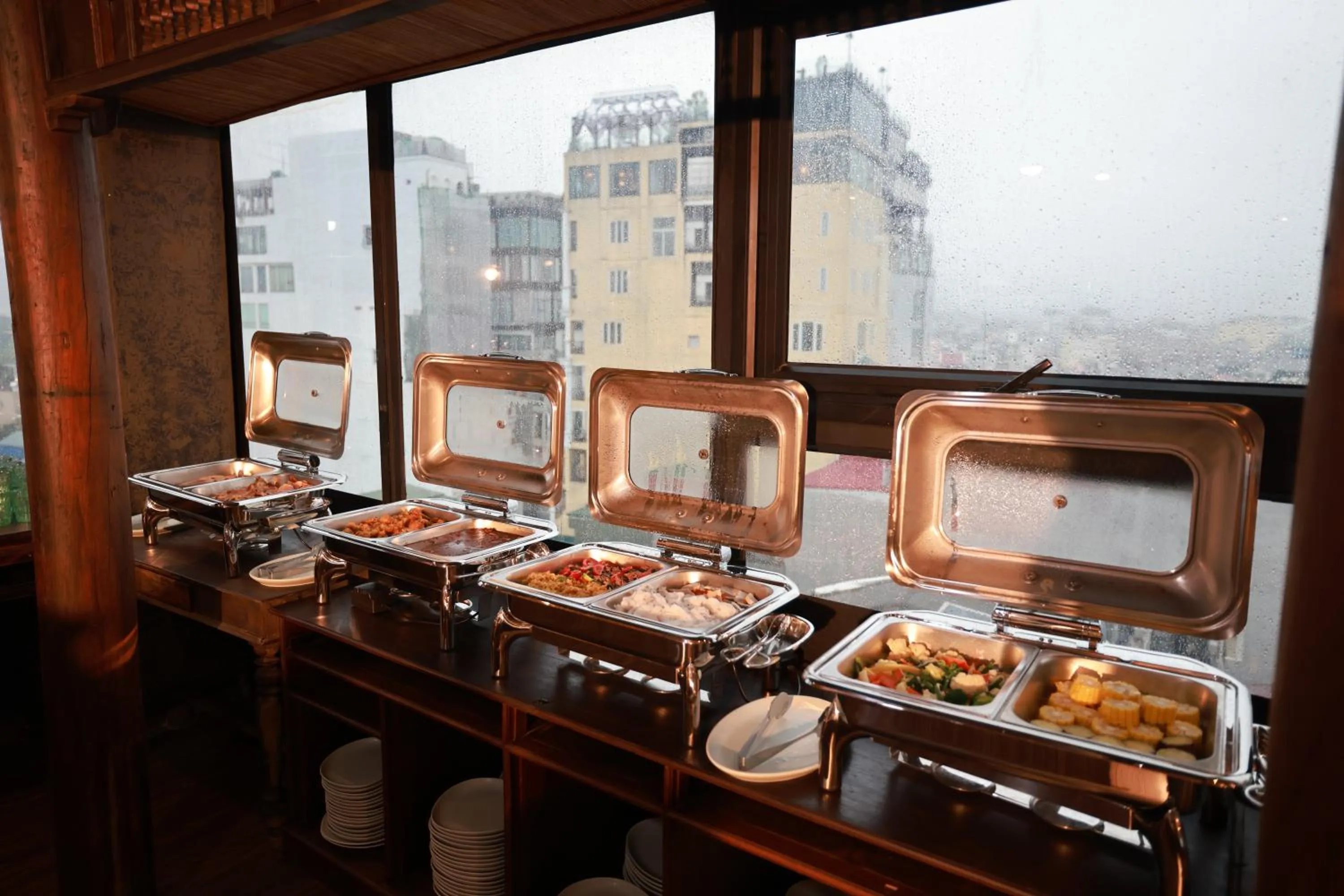 Buffet breakfast in Kecho Legacy Hotel Hanoi & Spa