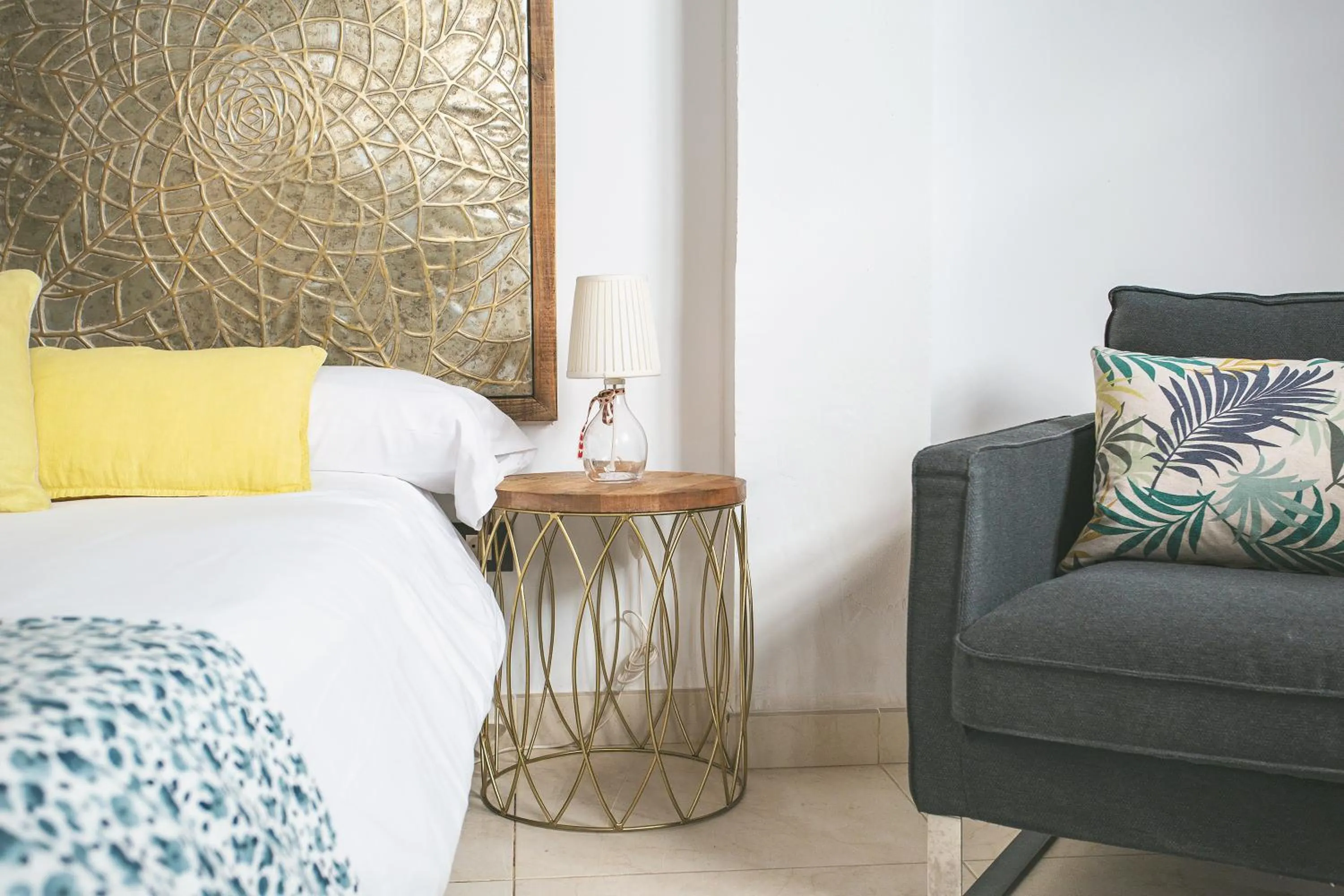 Bed in El Charco Suites