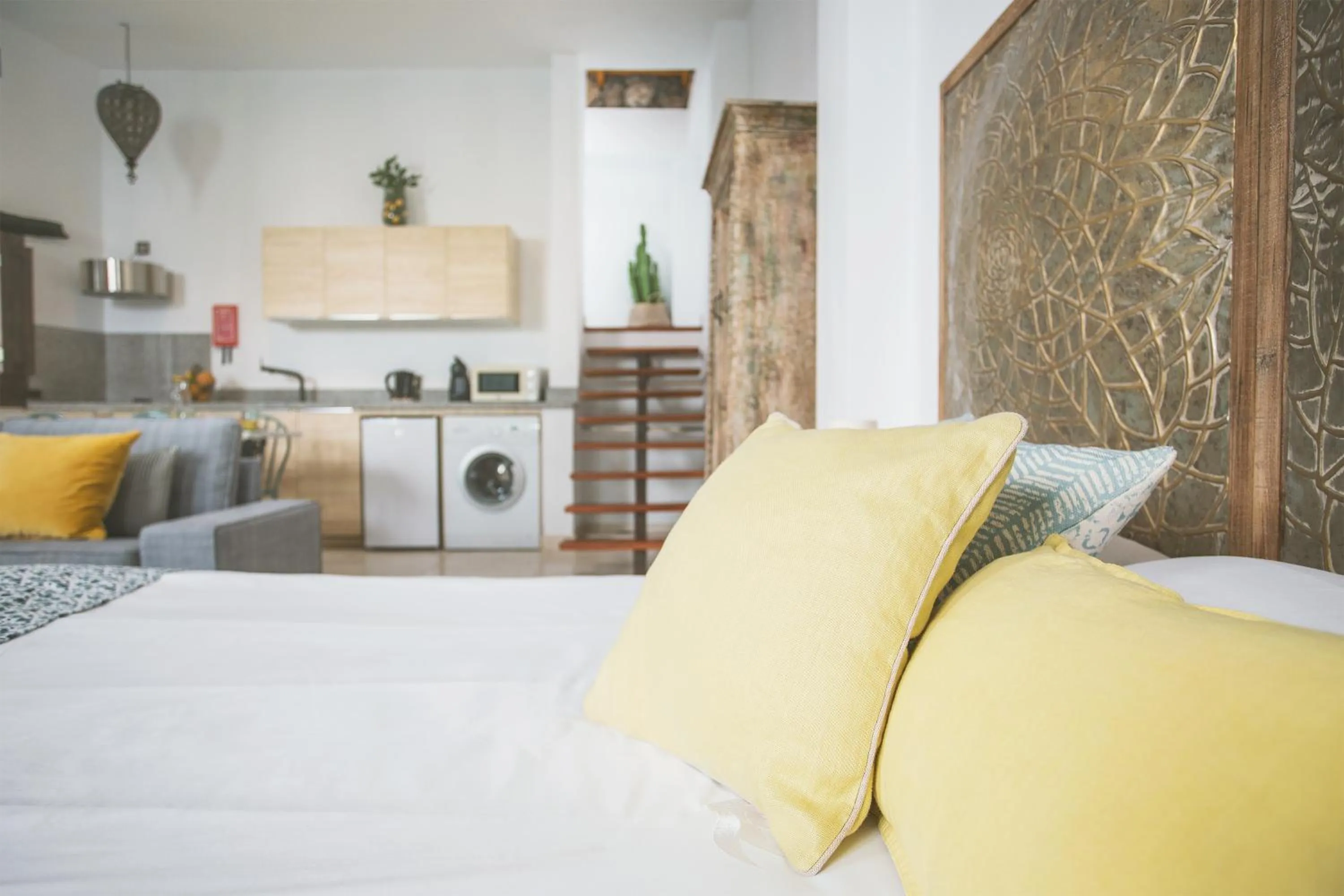 Bed in El Charco Suites