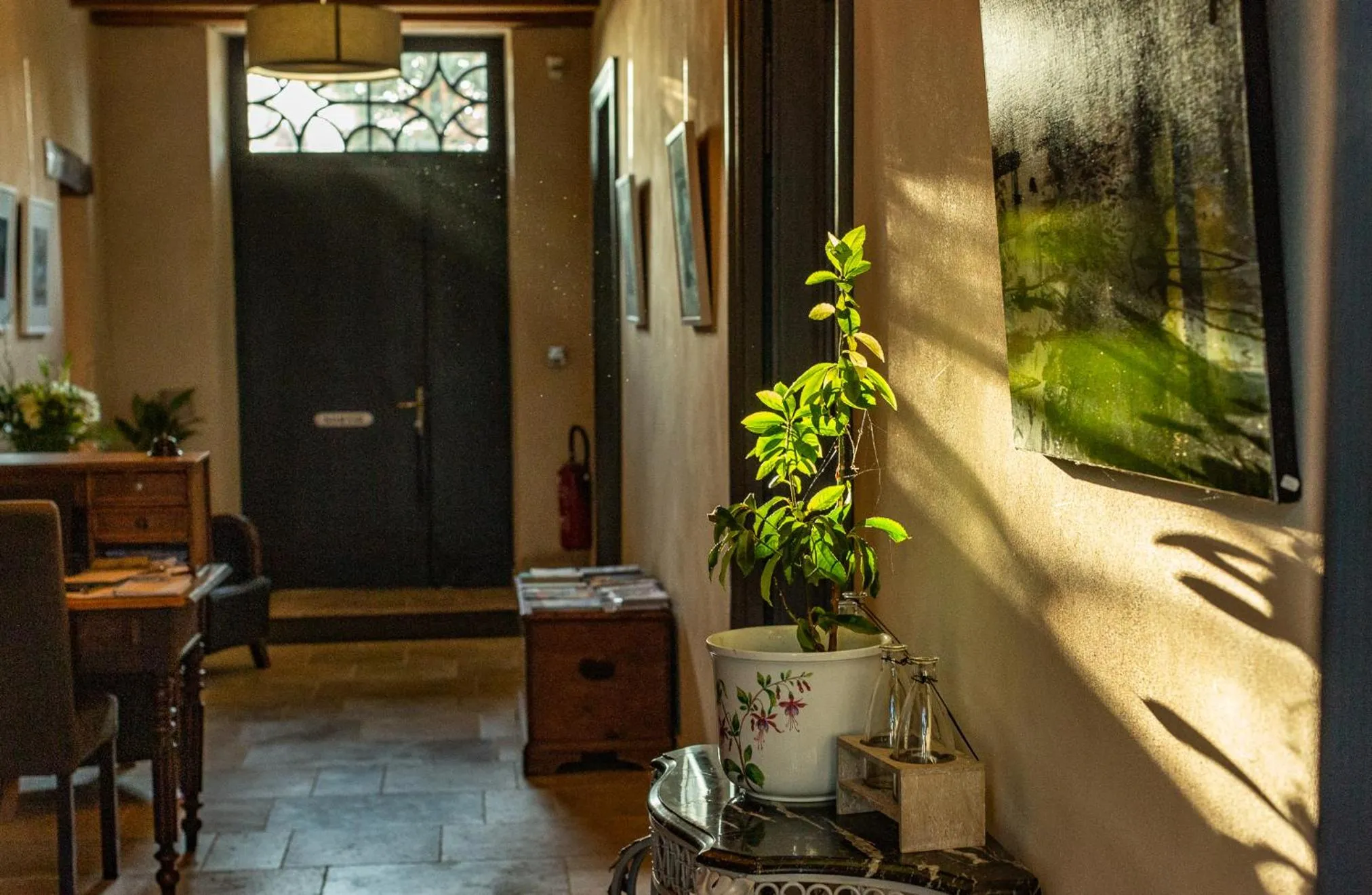 Lobby or reception in Le Castel Pierre - 7ch&7sdb avec clim, piscine XL, salle fitness et sauna pour 18 personnes