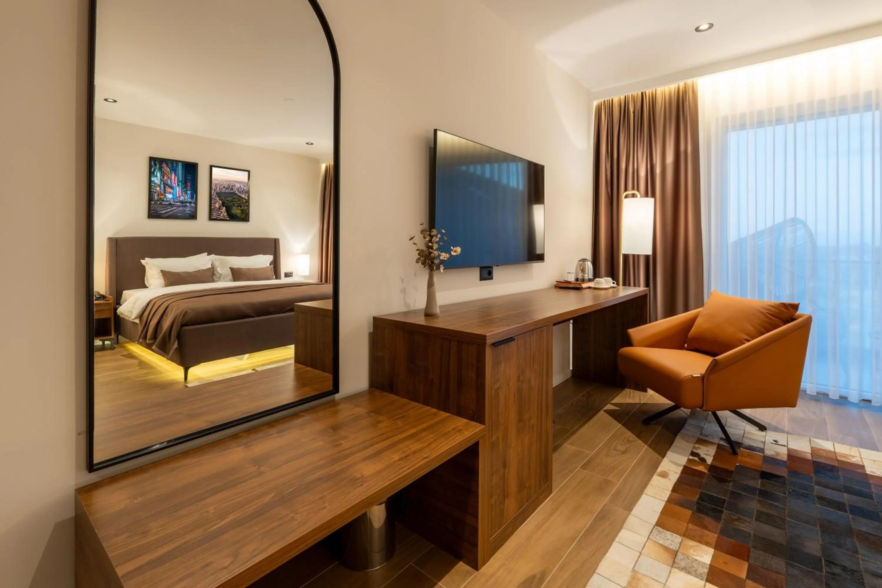 Bed in Ruby Hotel Prishtina