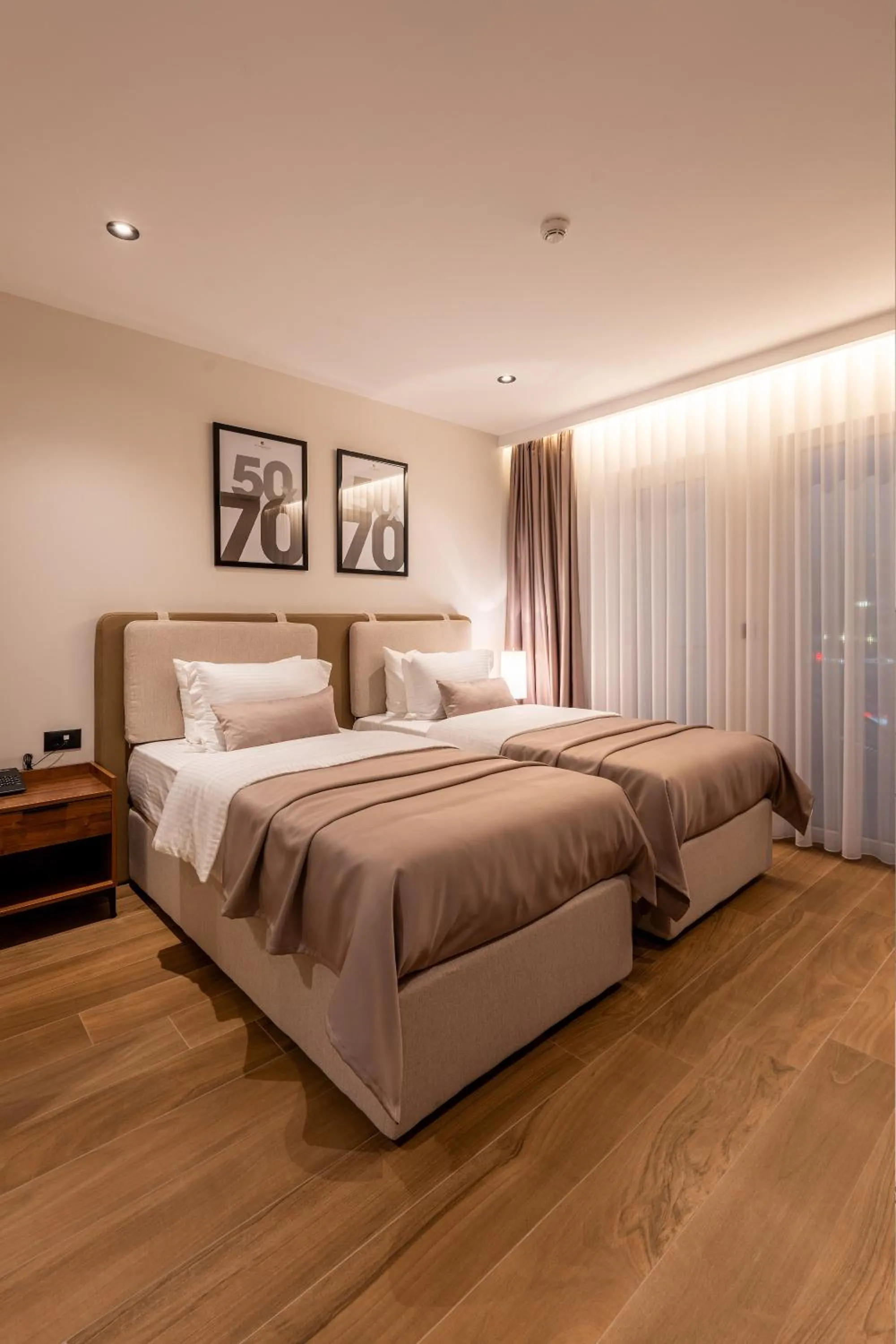 Bed in Ruby Hotel Prishtina