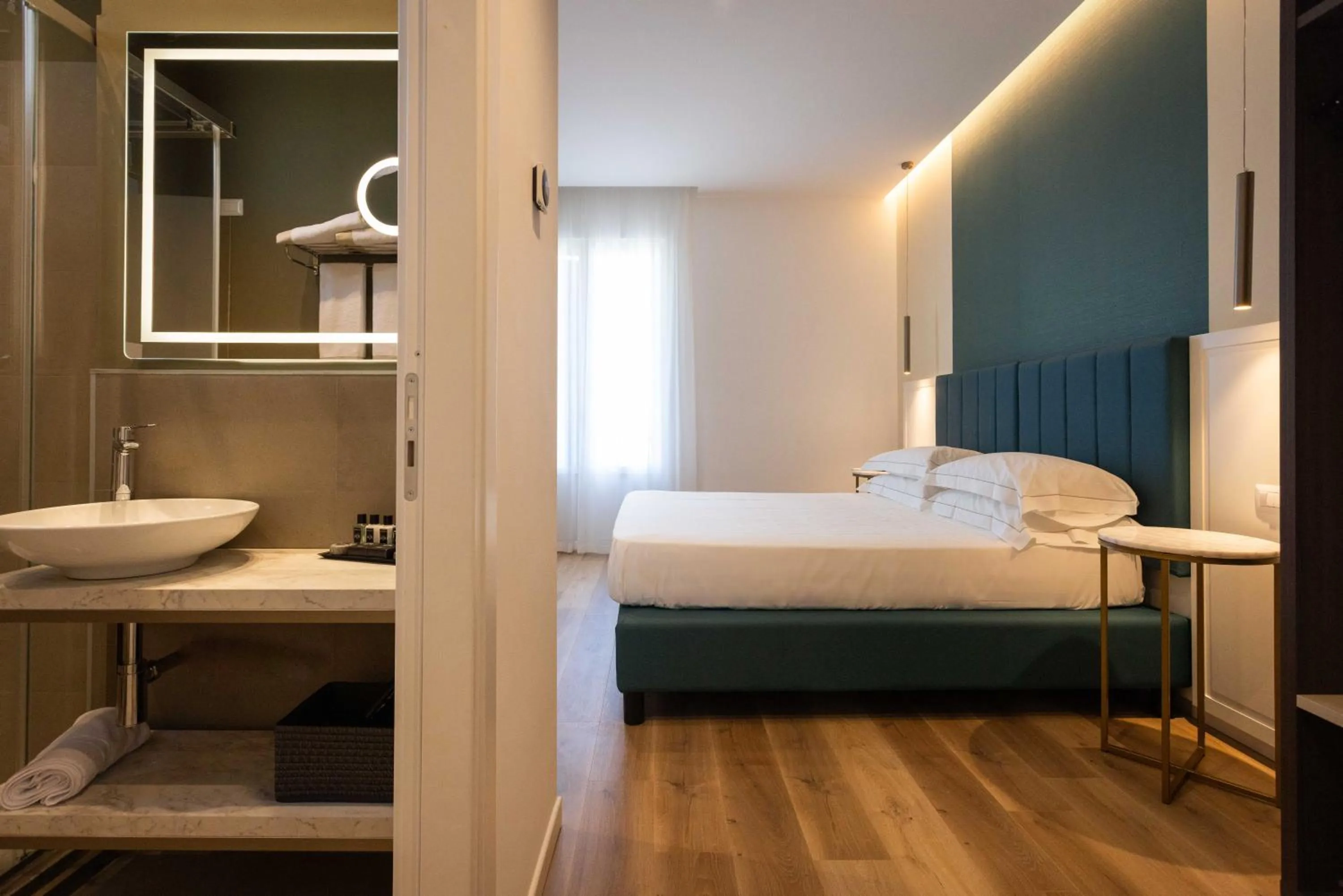 Bed in Mondello Glam Hotel & Terrace