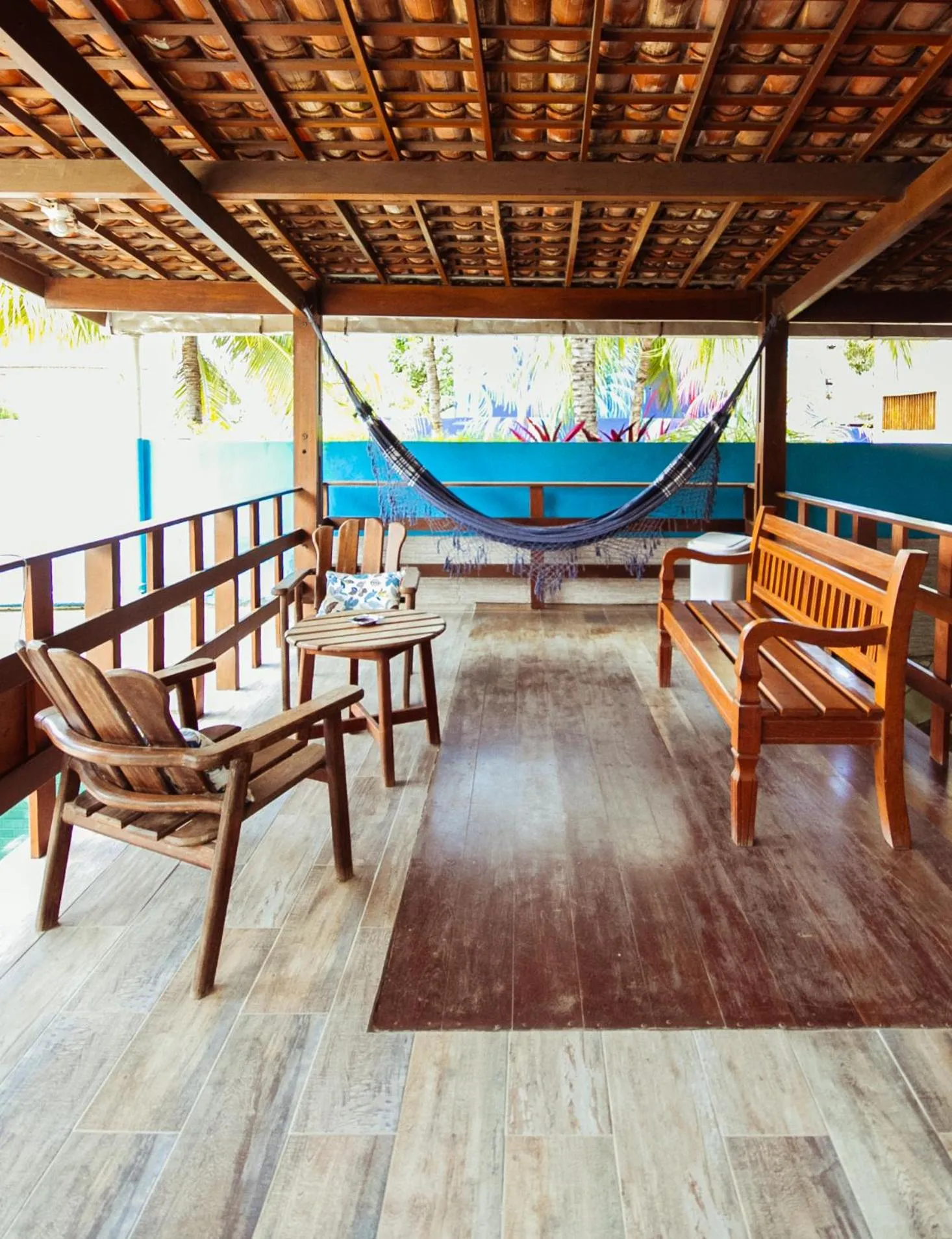 Balcony/Terrace in Pousada Santa Fé