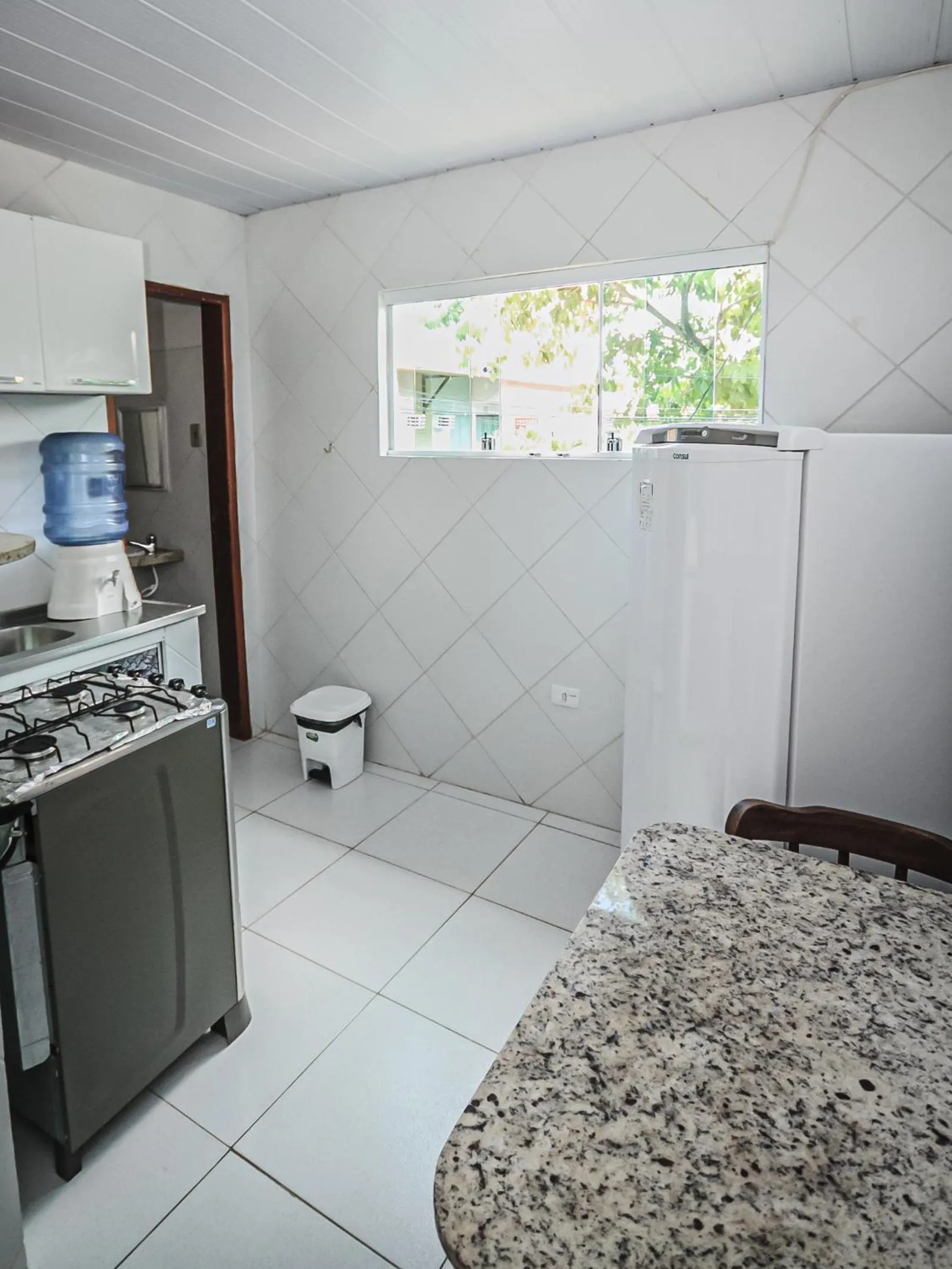 Kitchen or kitchenette in Pousada Santa Fé