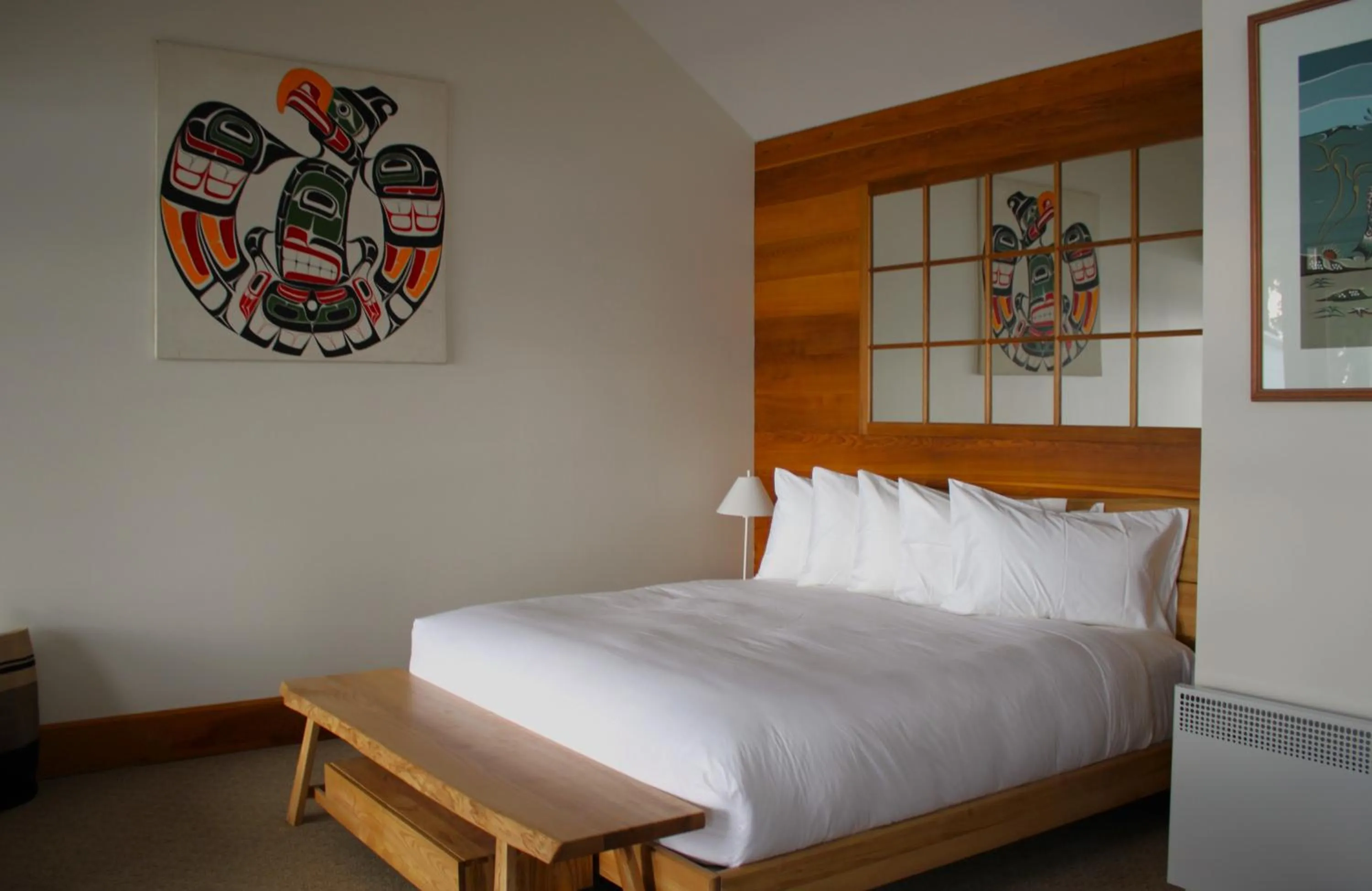 Bed in Sooke Harbour House