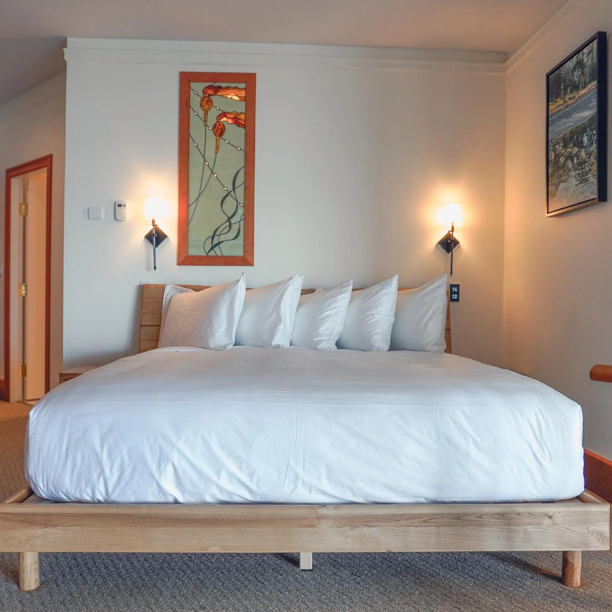 Bed in Sooke Harbour House