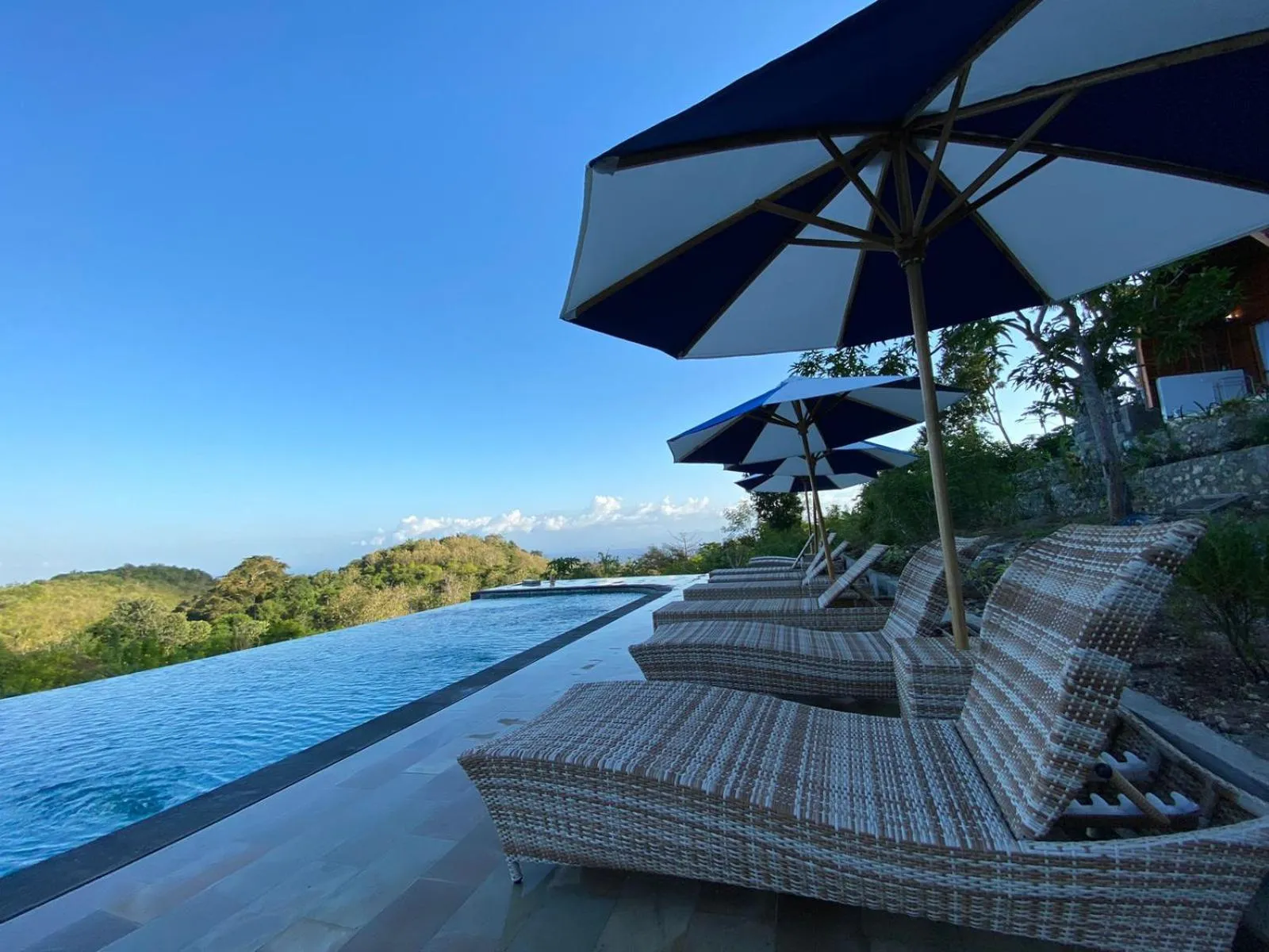Pool view in Kubuhill Sunset Bungalow