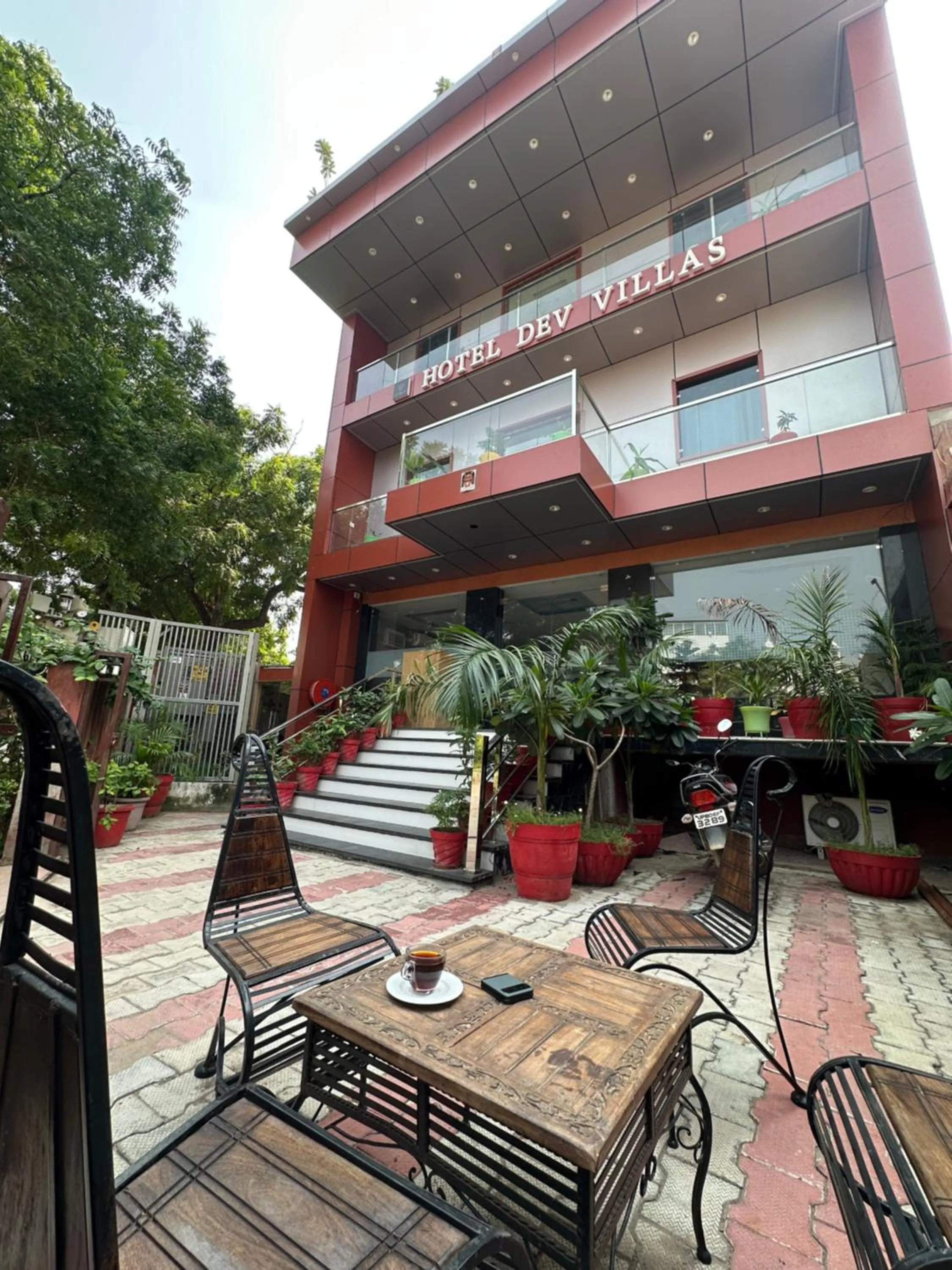 Seating area in Hotel Dev Vilas , Agra