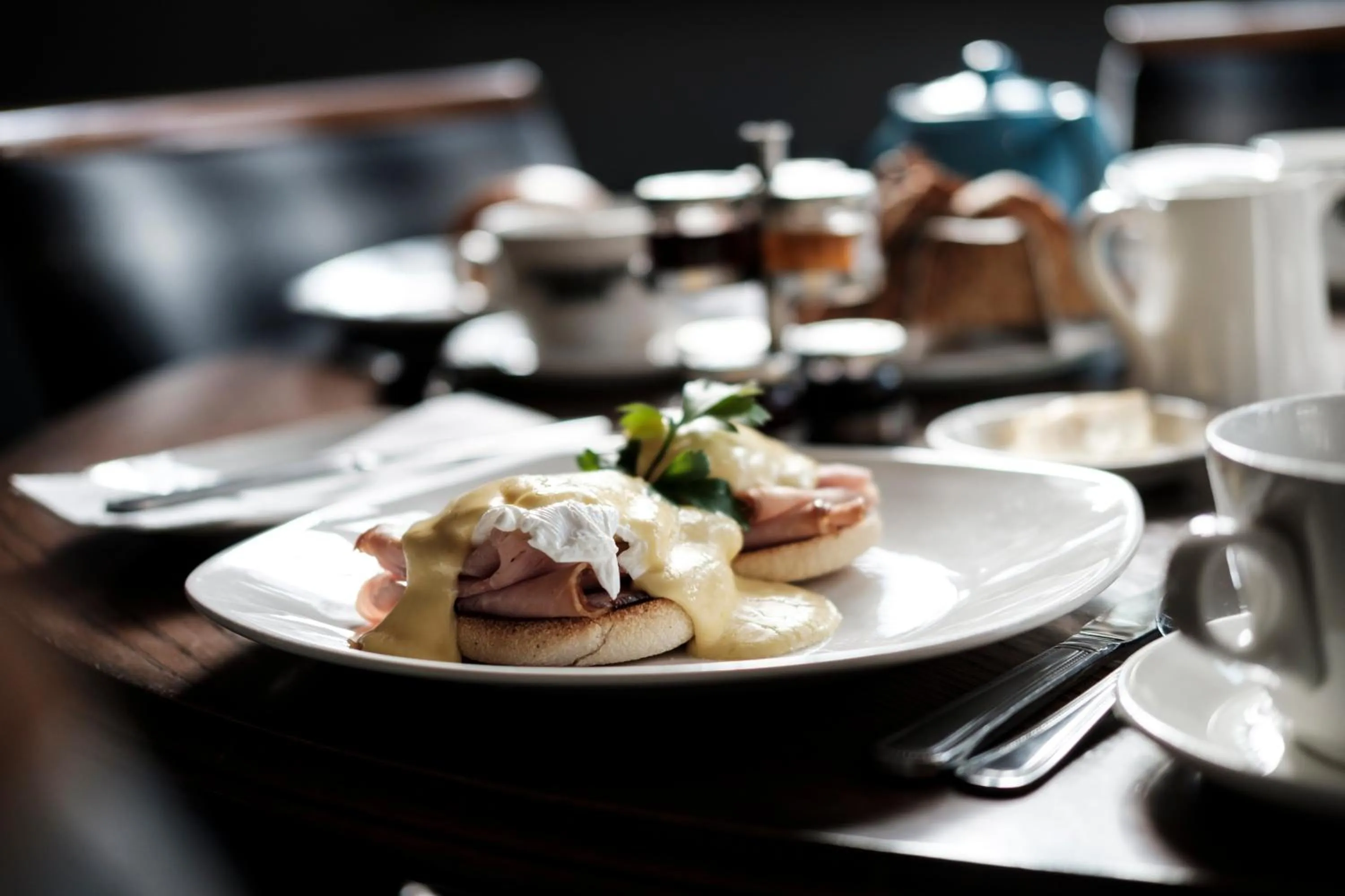 Food close-up in The Fox & Goose Hotel