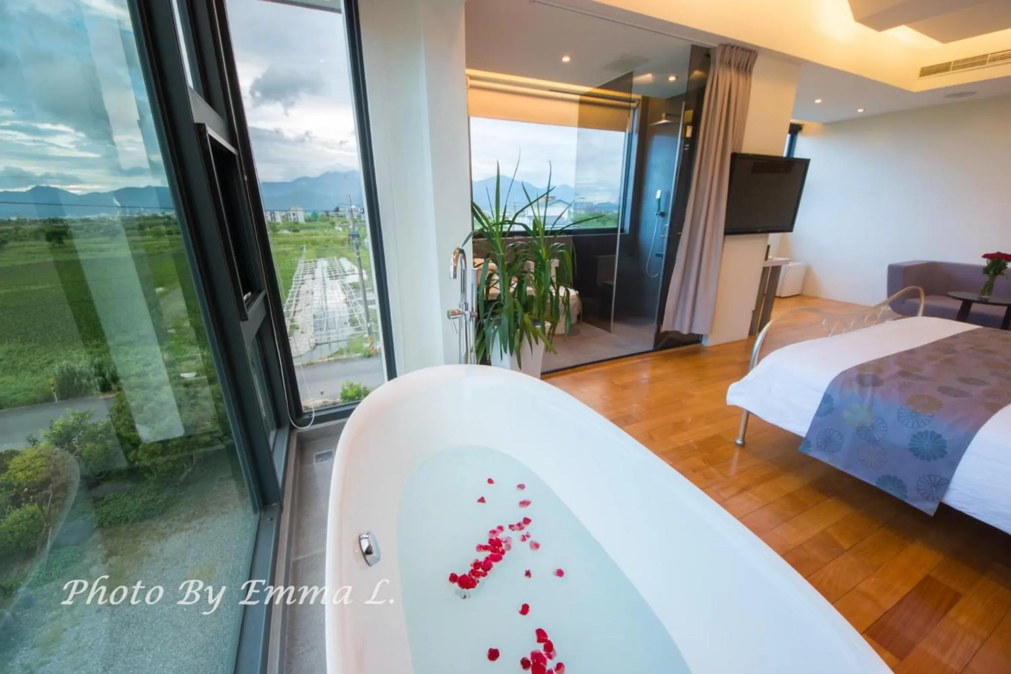 Bed in Han-Shian Boutique B&B