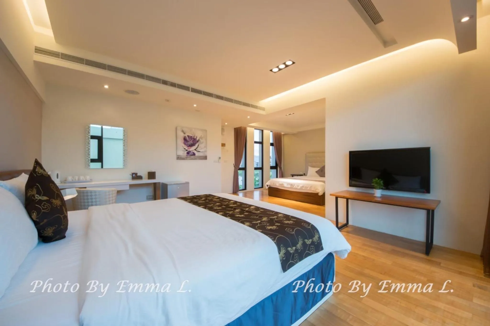 Bed in Han-Shian Boutique B&B