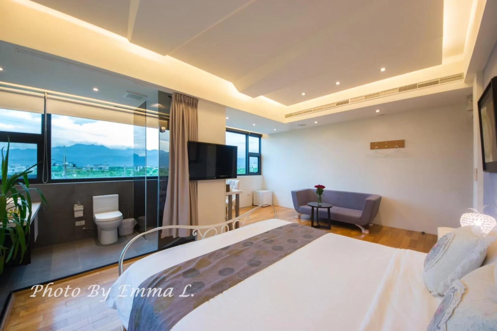 Bed in Han-Shian Boutique B&B