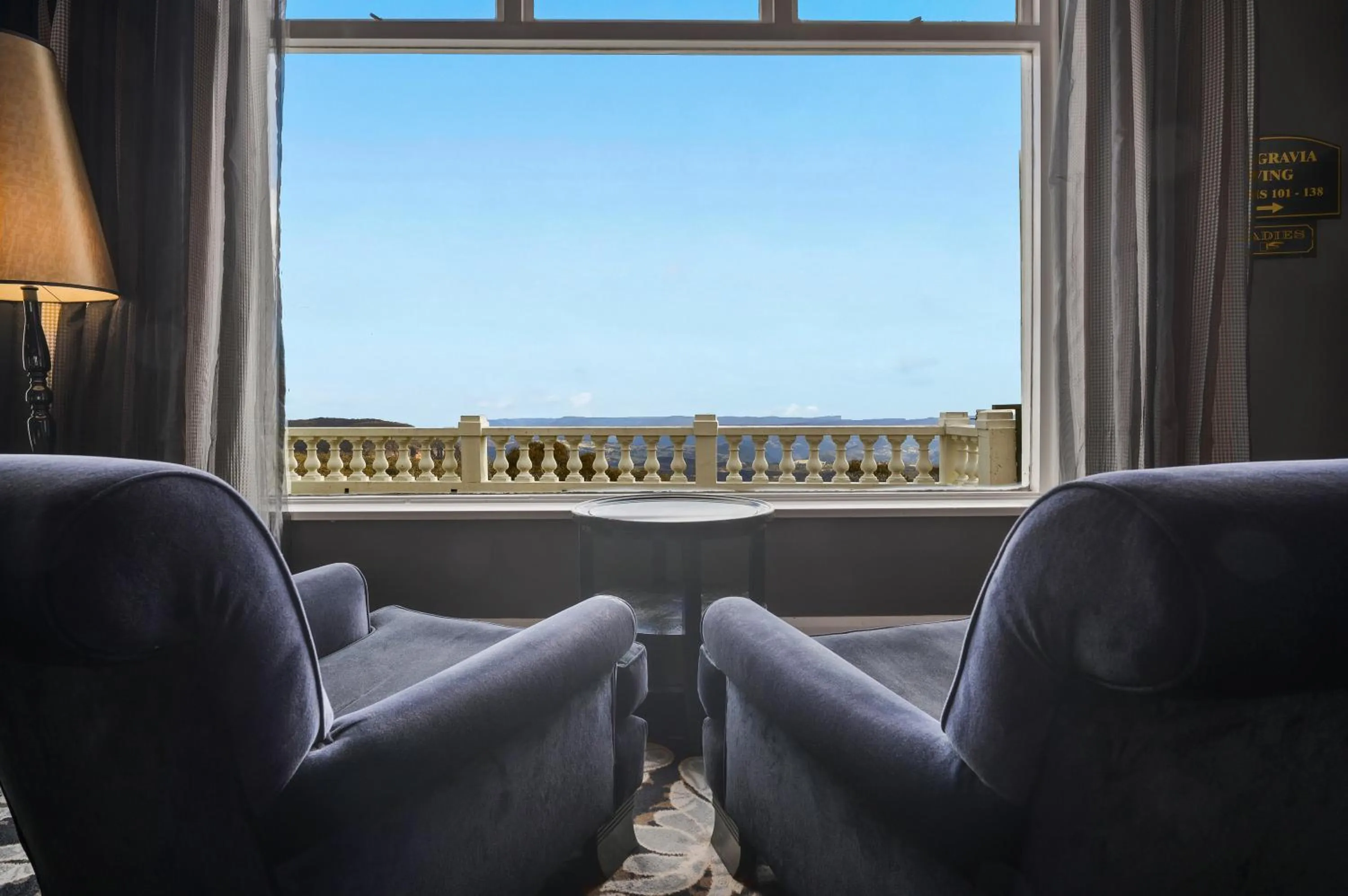 Seating area in Hydro Majestic Blue Mountains