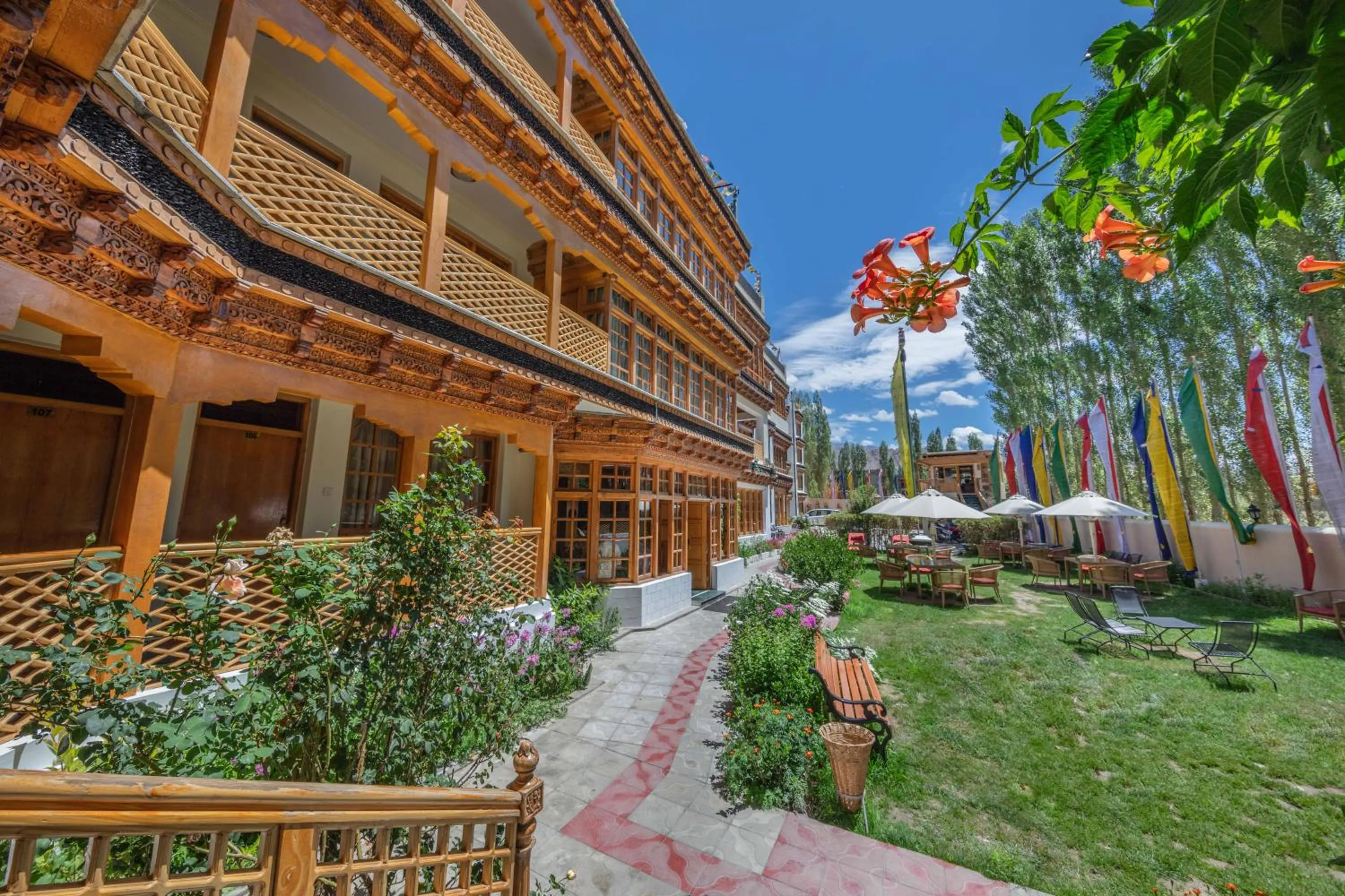 Garden view in Hotel The Kaal