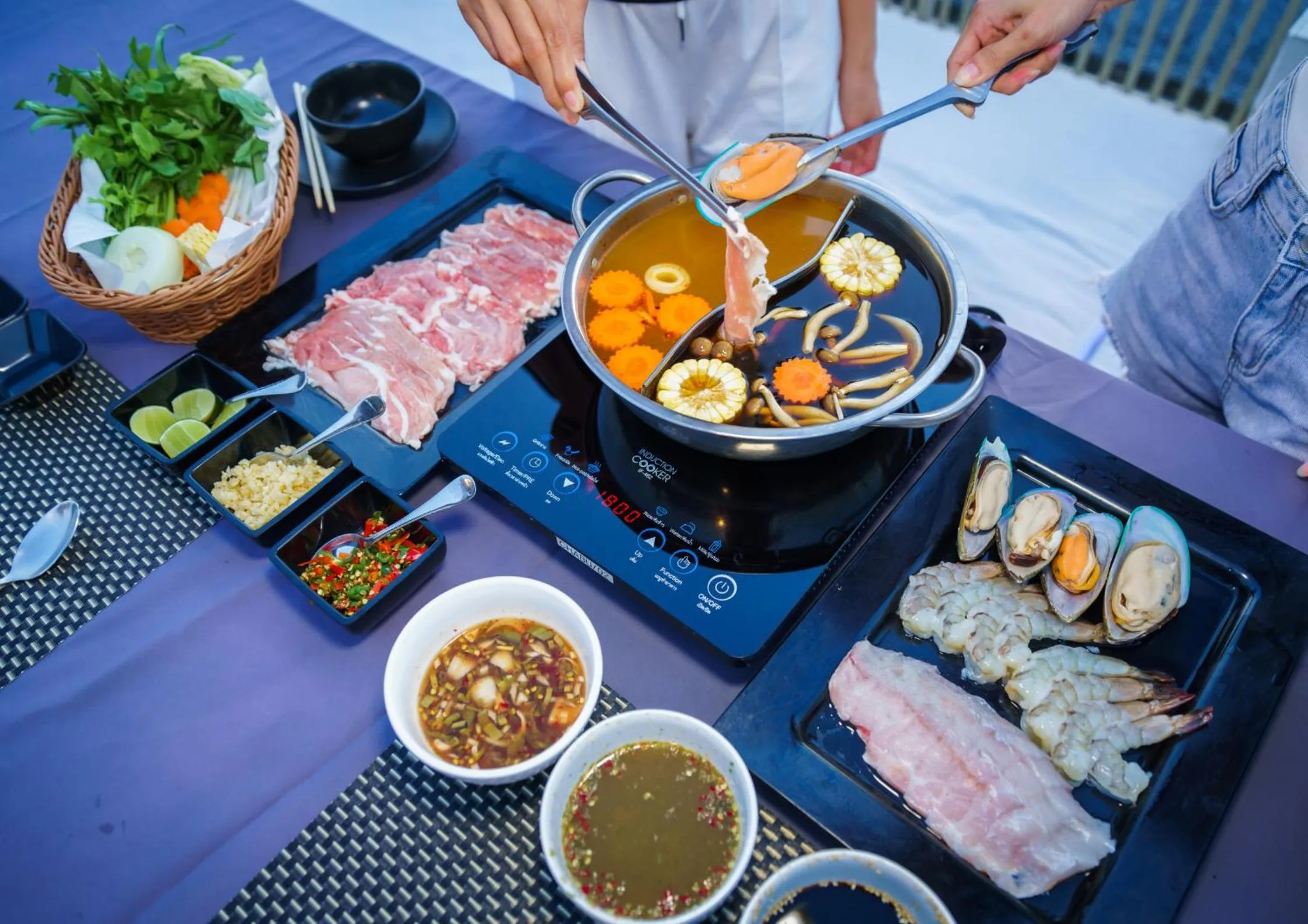 Dinner in The Private Pool Villas at Civilai Hill Khao Yai