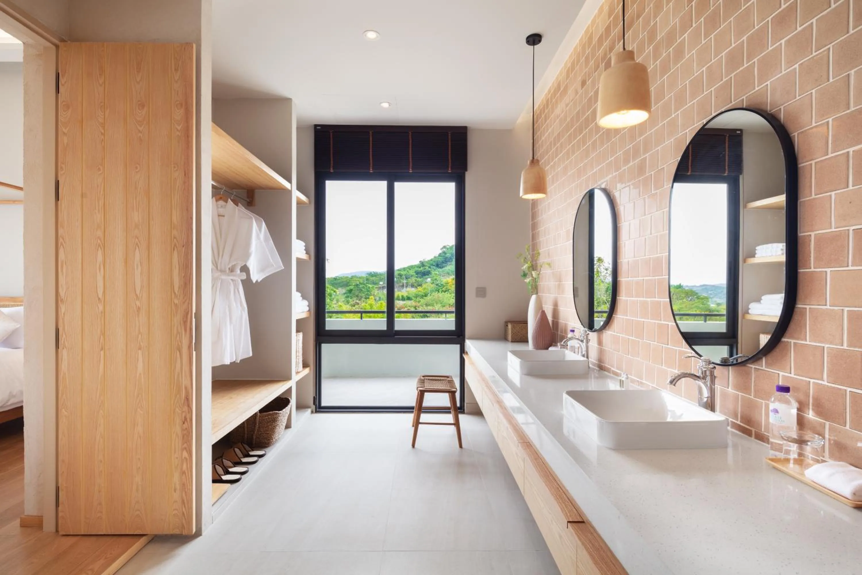 Bathroom, Bed in The Private Pool Villas at Civilai Hill Khao Yai