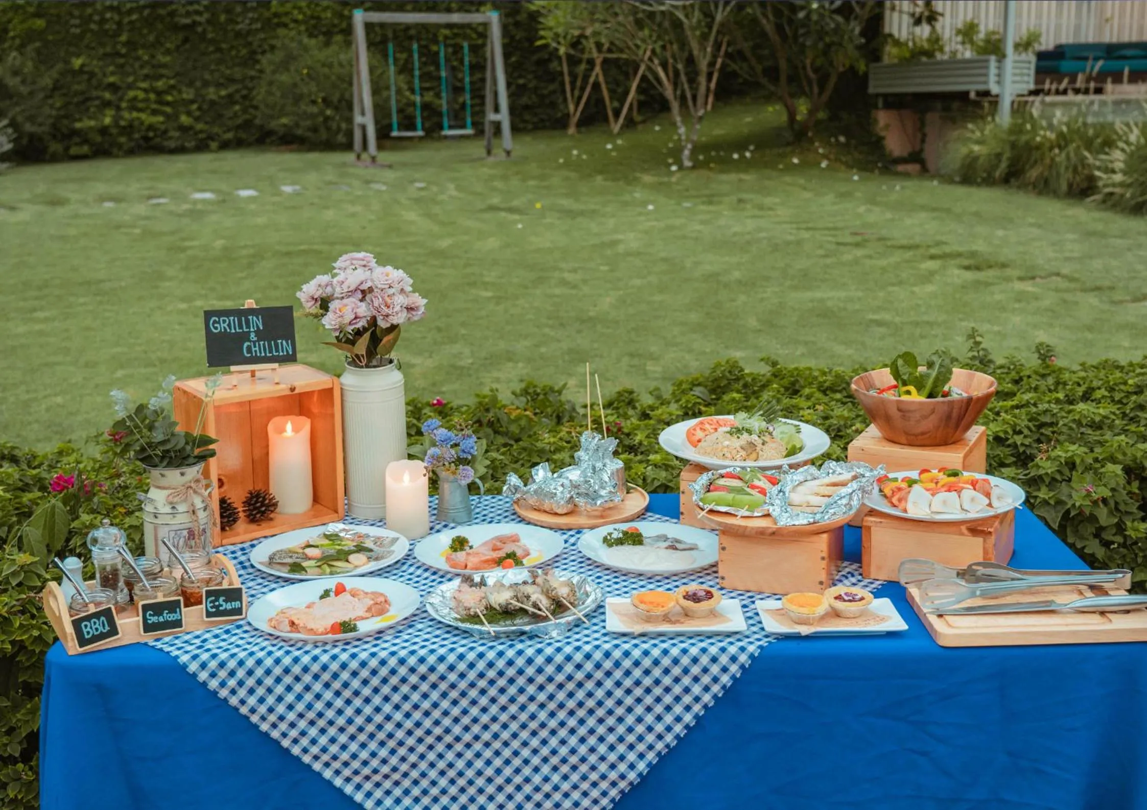 BBQ facilities in The Private Pool Villas at Civilai Hill Khao Yai