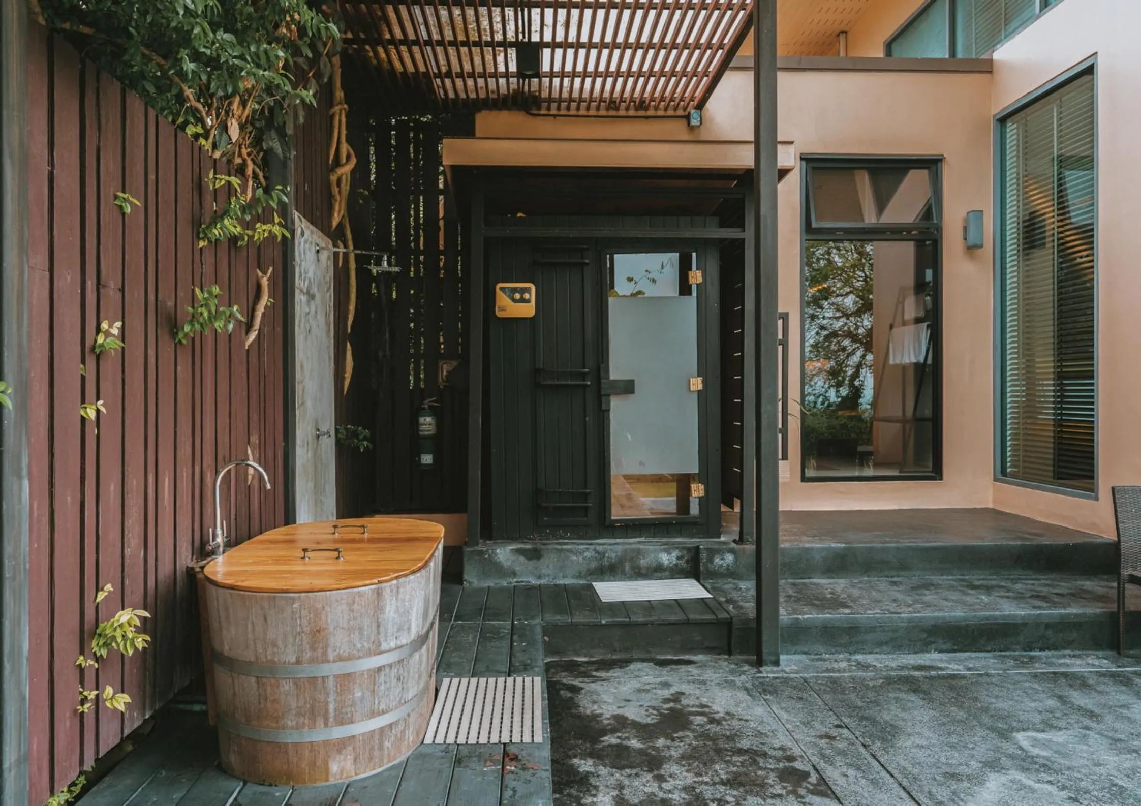 Hot Tub in The Private Pool Villas at Civilai Hill Khao Yai