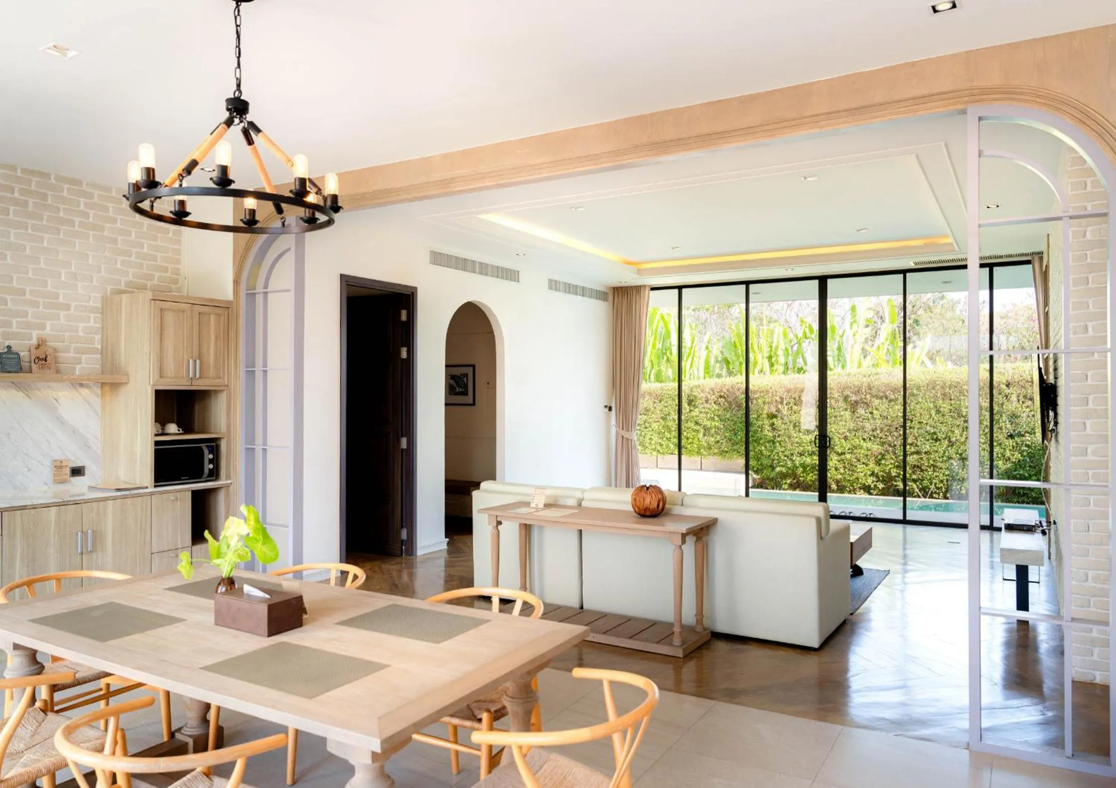 Living room in The Private Pool Villas at Civilai Hill Khao Yai
