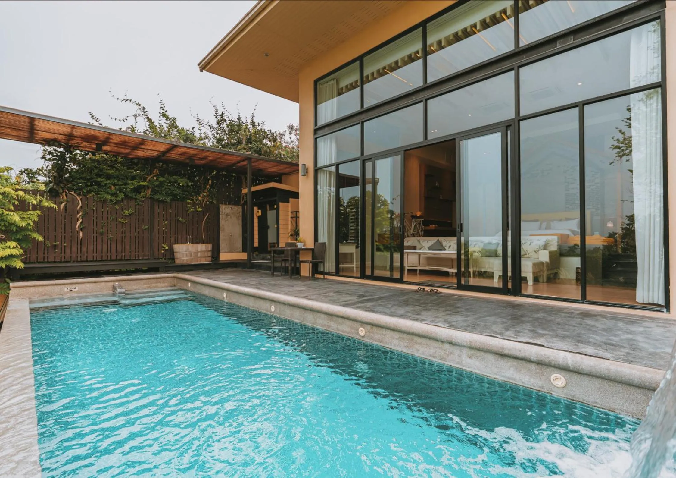 Swimming pool in The Private Pool Villas at Civilai Hill Khao Yai