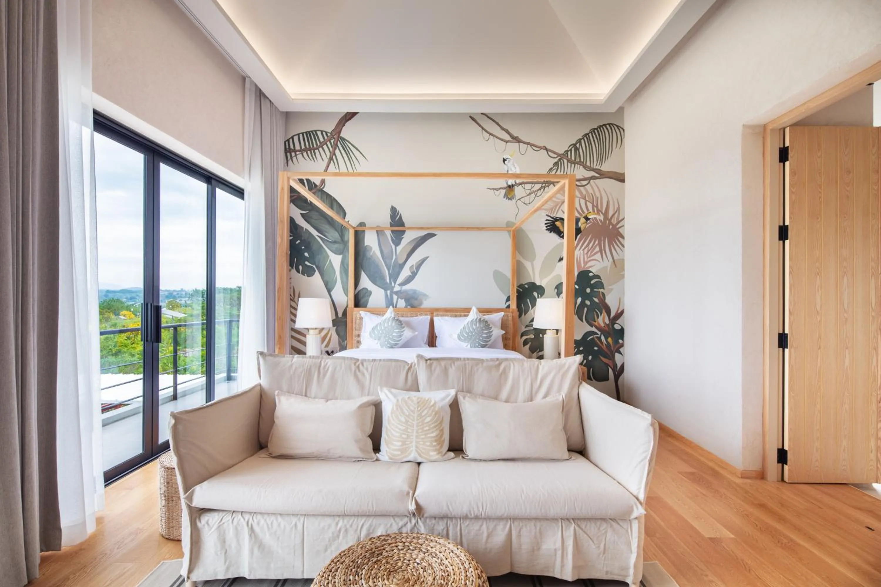 Bedroom in The Private Pool Villas at Civilai Hill Khao Yai