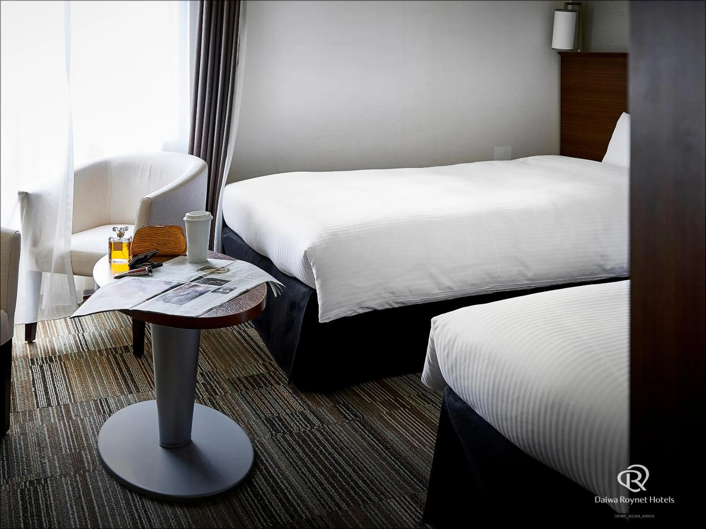 Bed in Daiwa Roynet Hotel Sendai