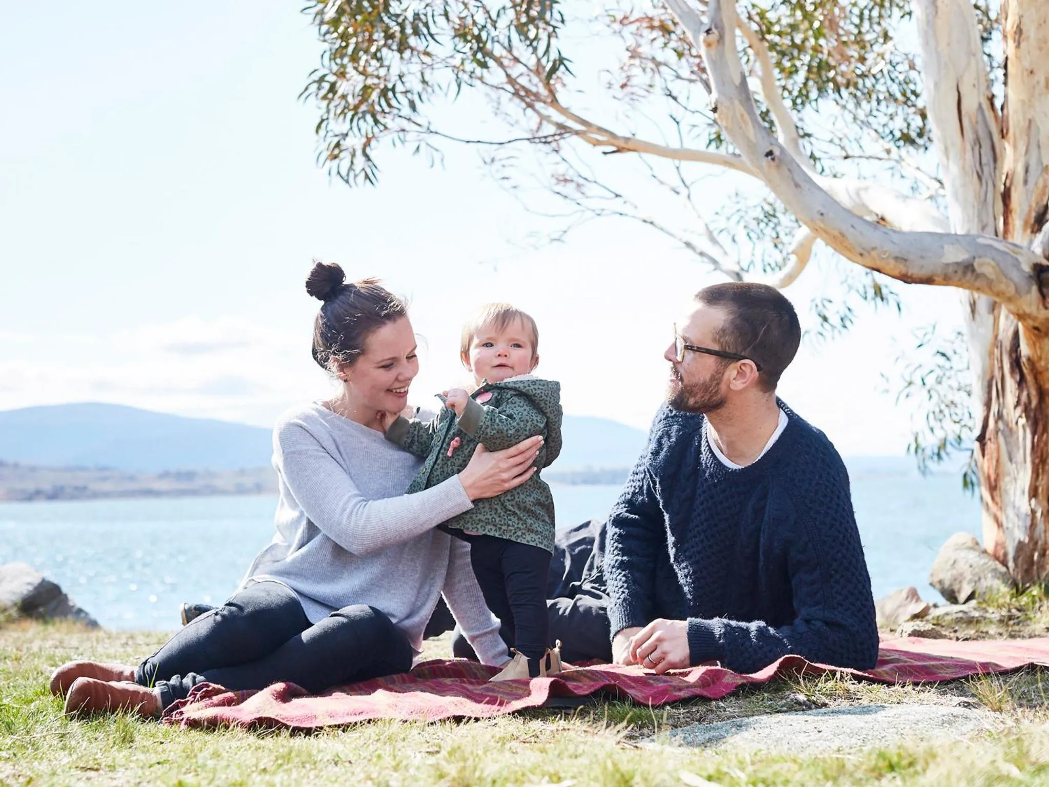 Family in NRMA Jindabyne Holiday Park