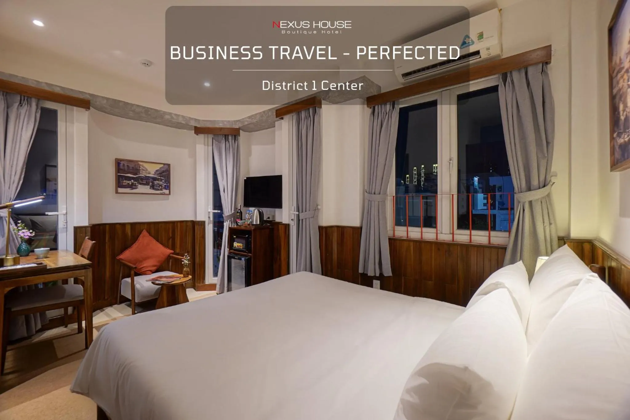 Bed in Nexus House Nguyen Binh Khiem - Near Saigon Zoo & Botanical Gardens