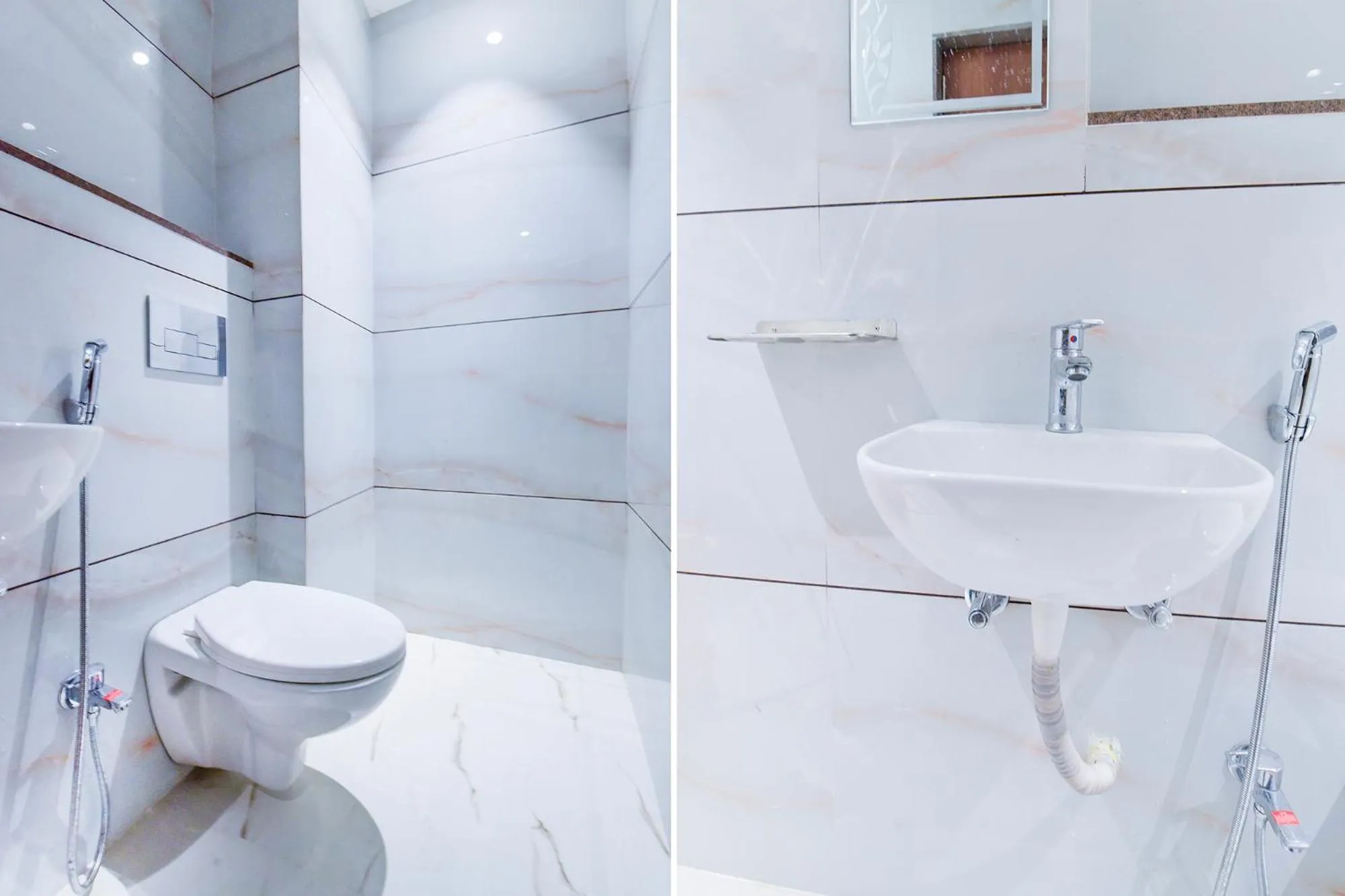 Bathroom in FabHotel Samrat Regency