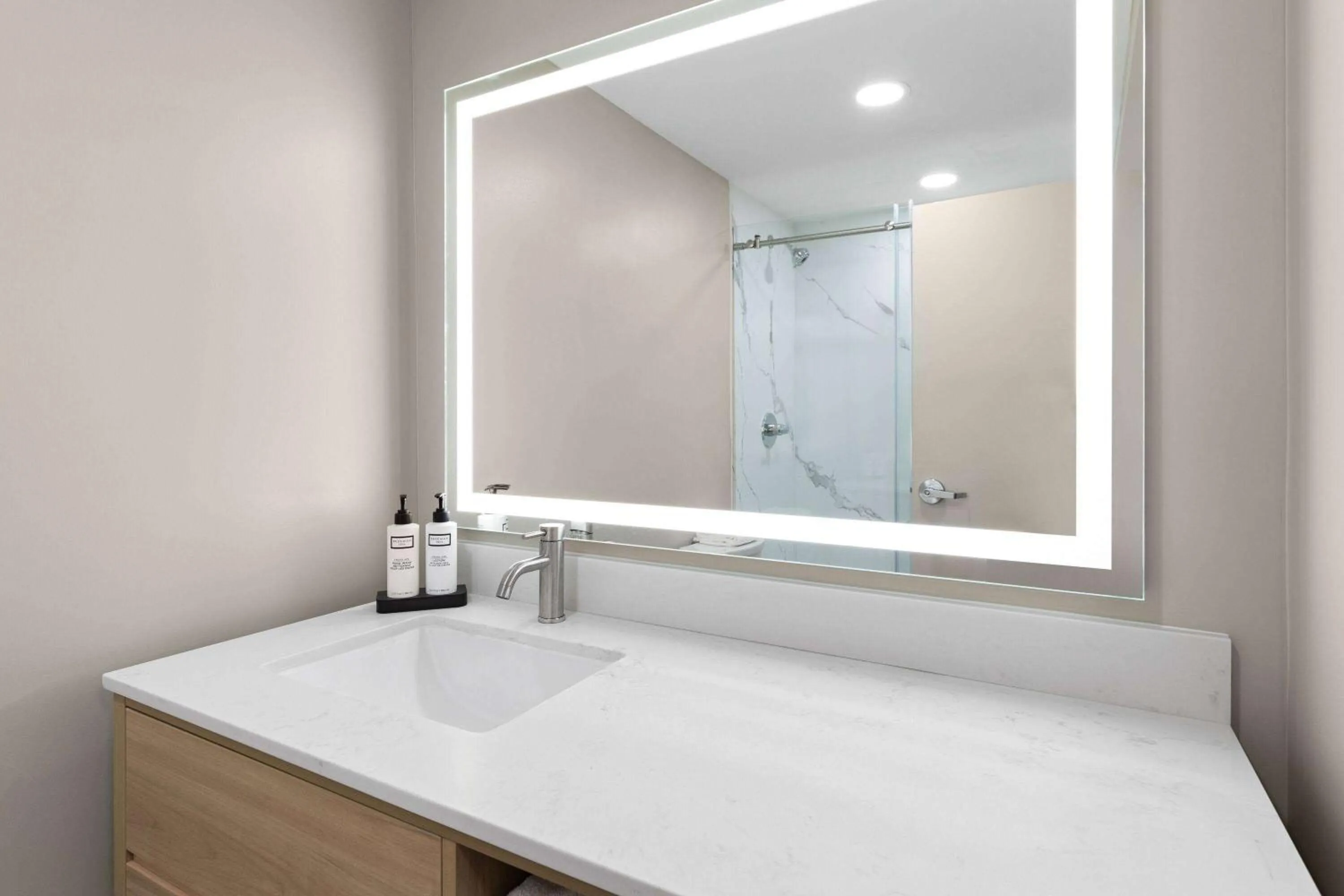 Bathroom in Wyndham Garden Louisville KY